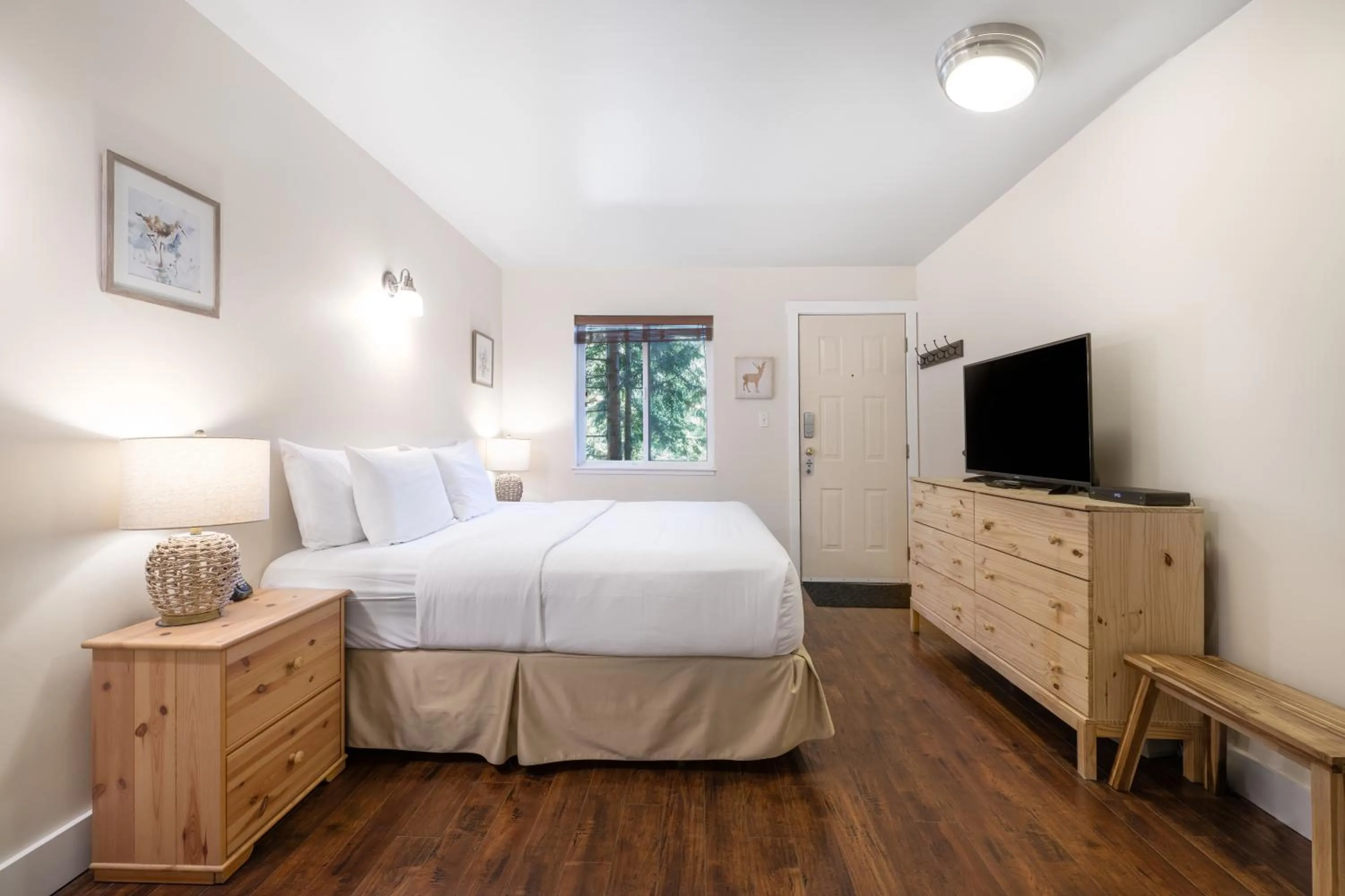 Bed in West Coast Trail Lodge