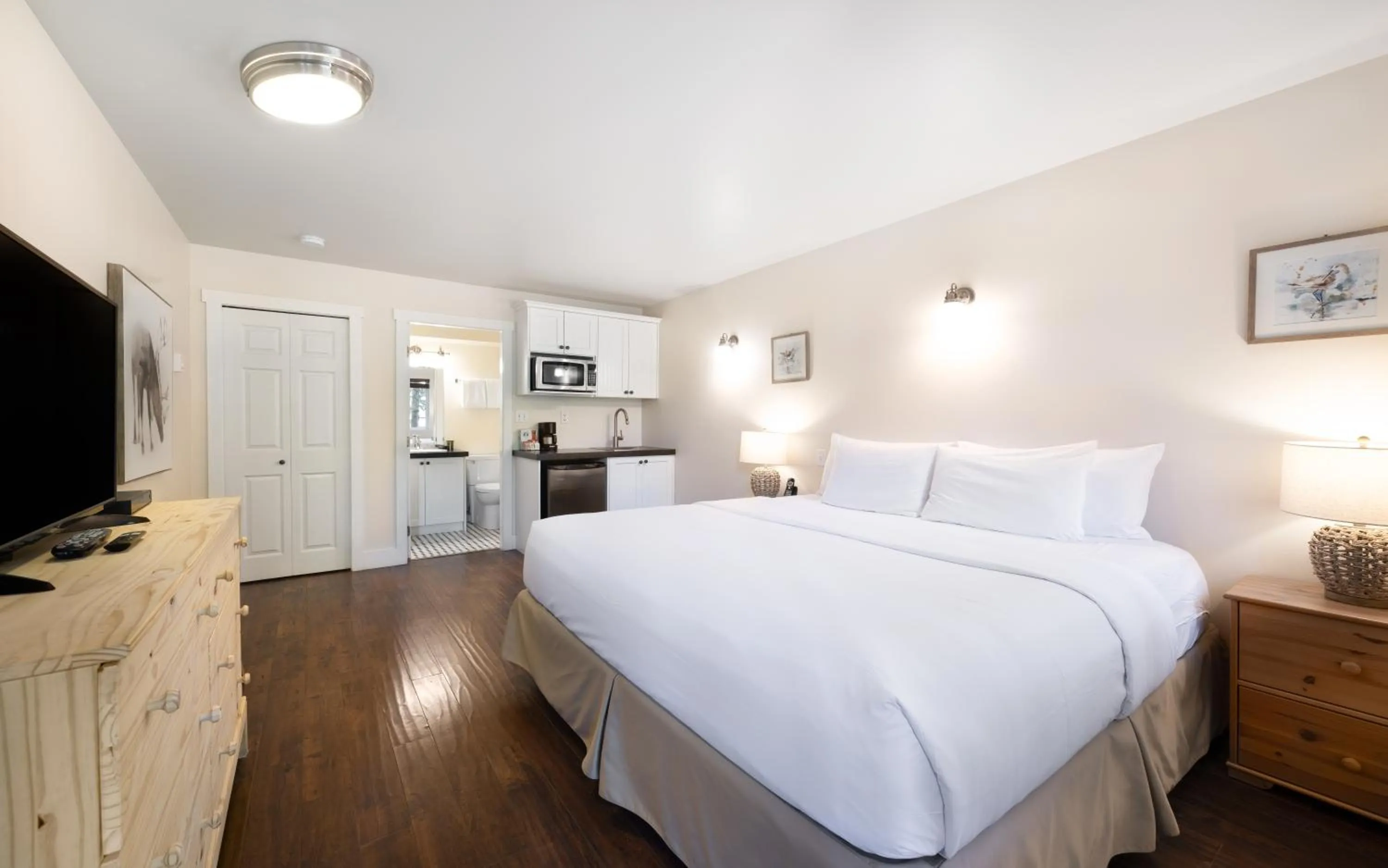 Bed in West Coast Trail Lodge