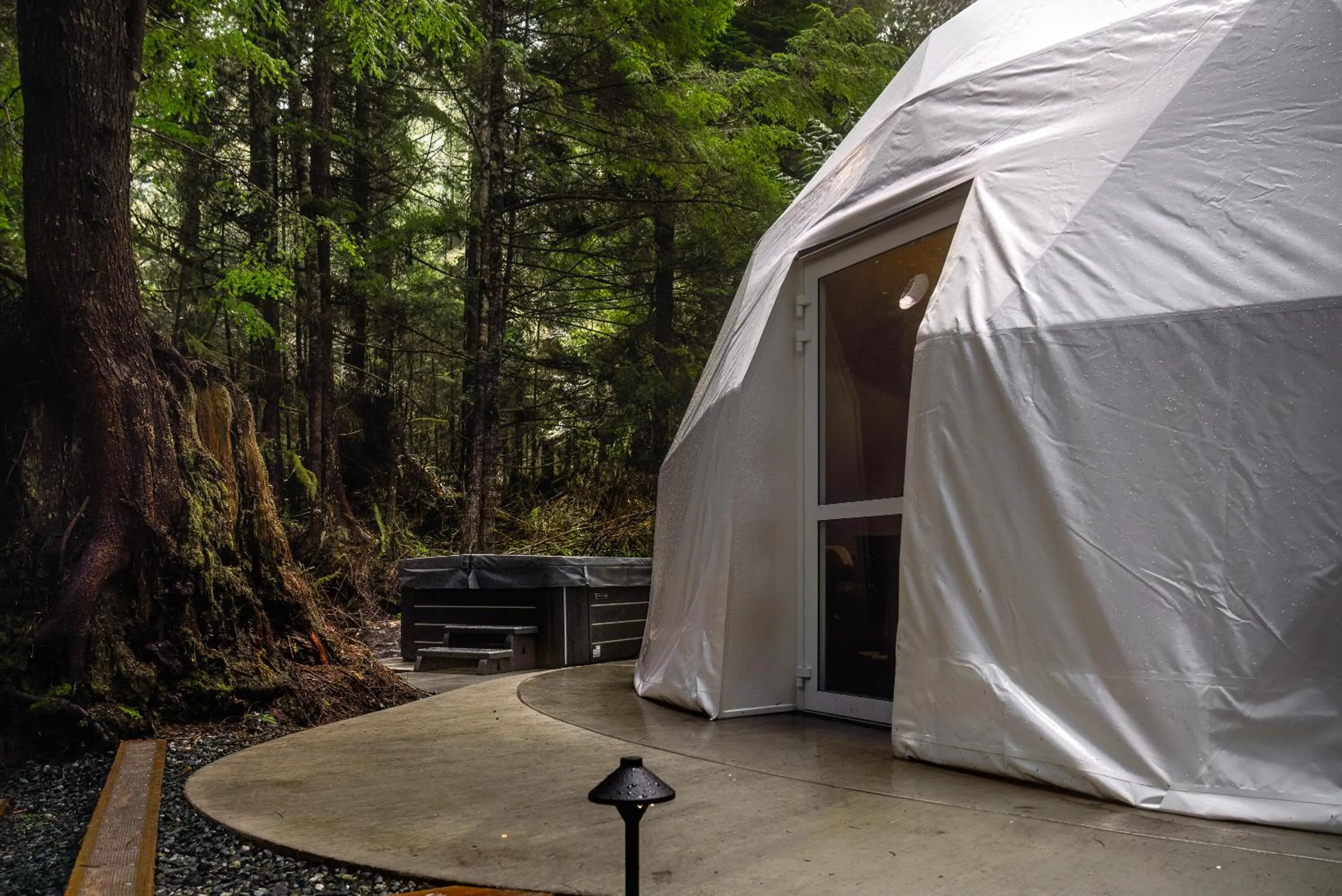 Hot Tub in West Coast Trail Lodge