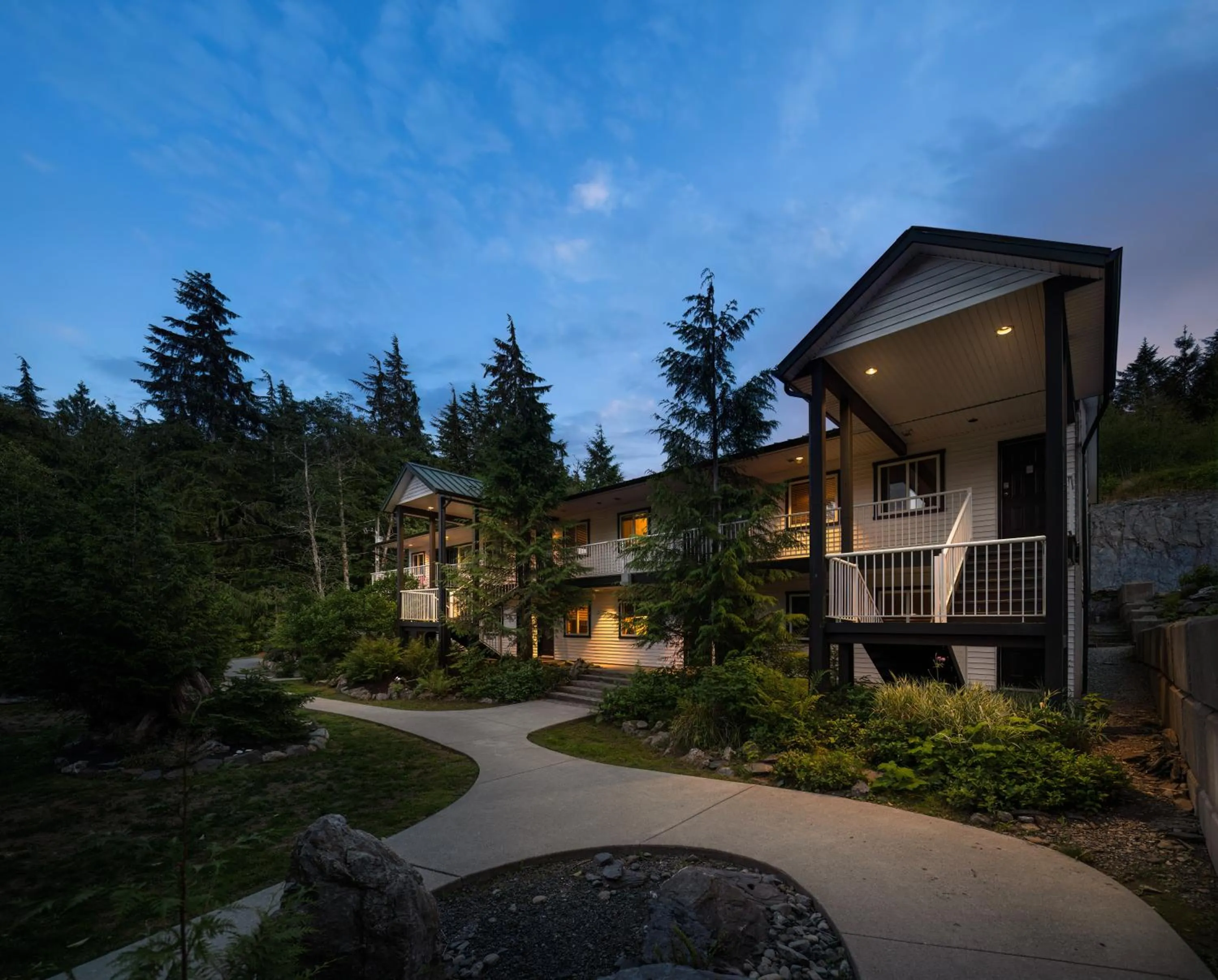 Property building in West Coast Trail Lodge