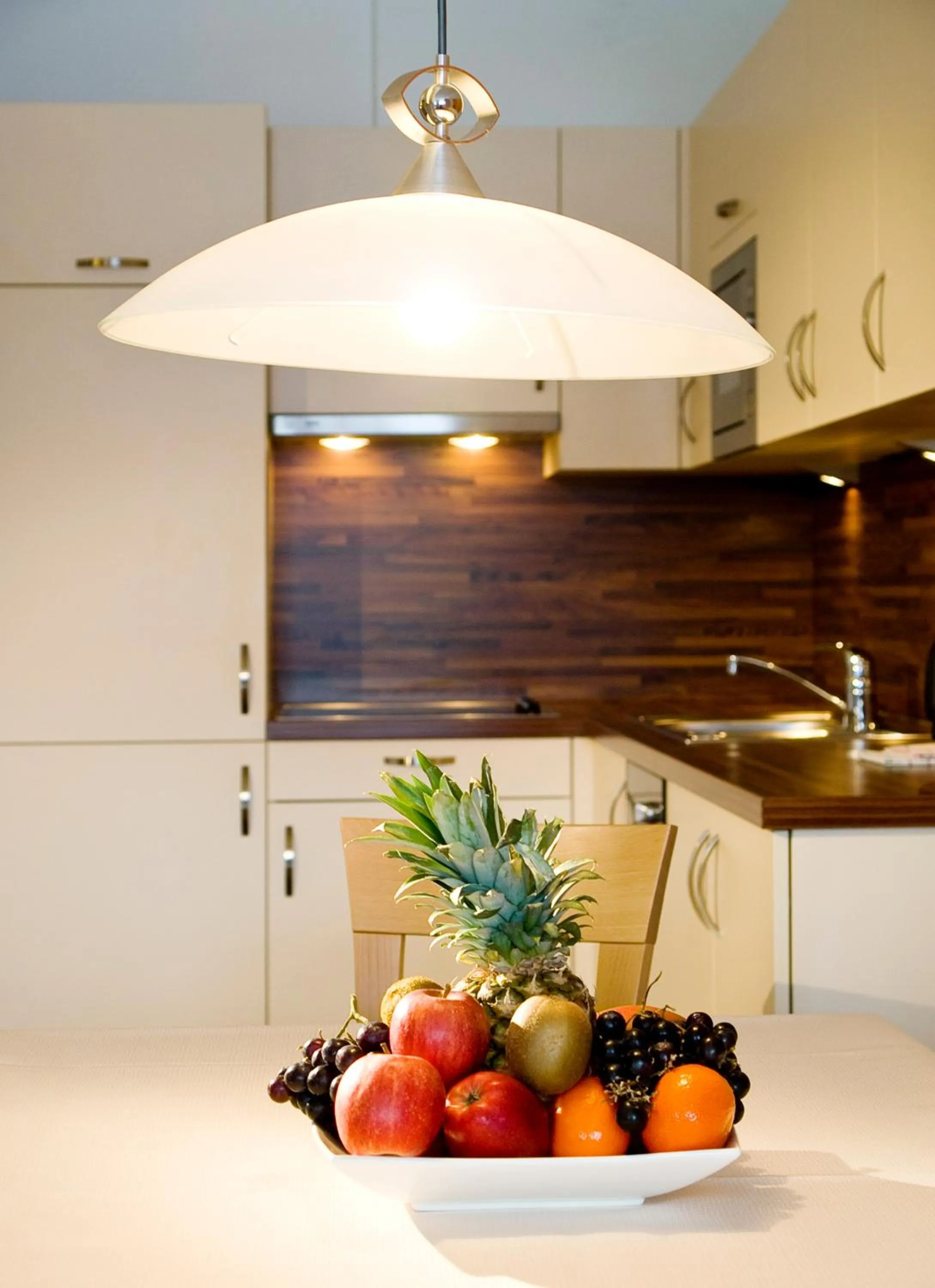 Kitchen or kitchenette in Apart-Hotel Aurora Fiss