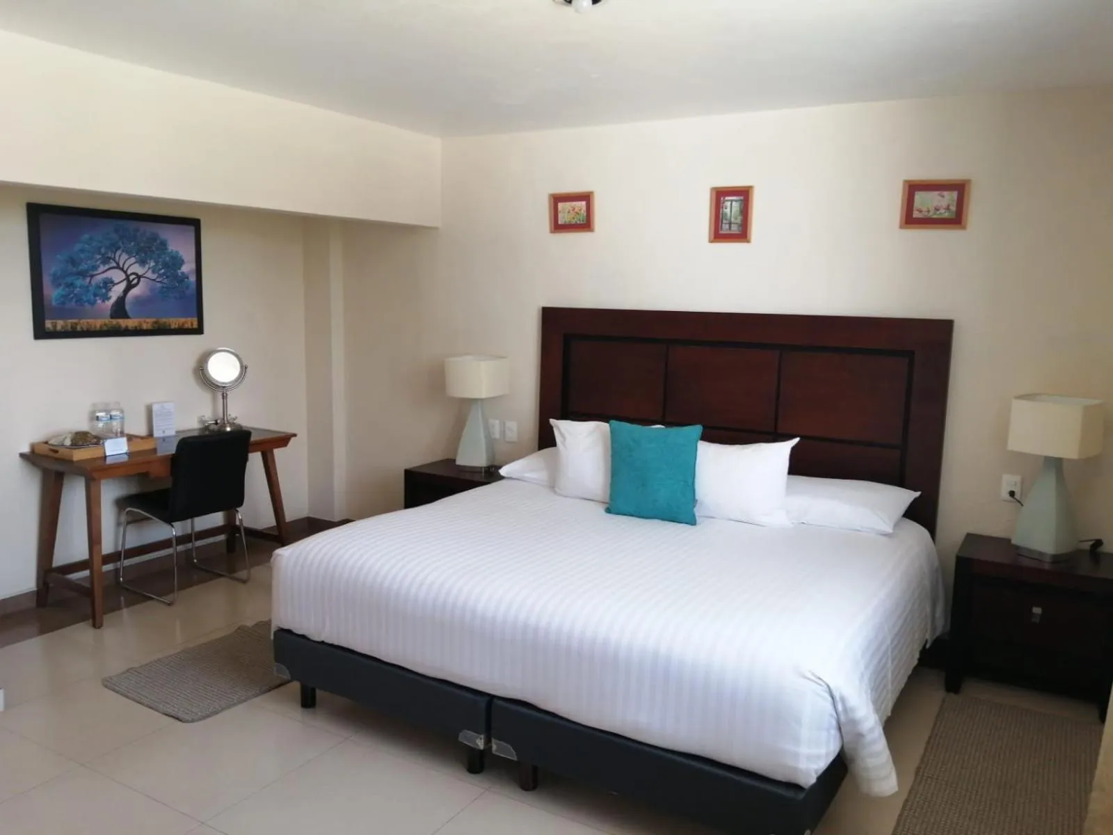 Bed in Hotel Mirante Tlaxcala