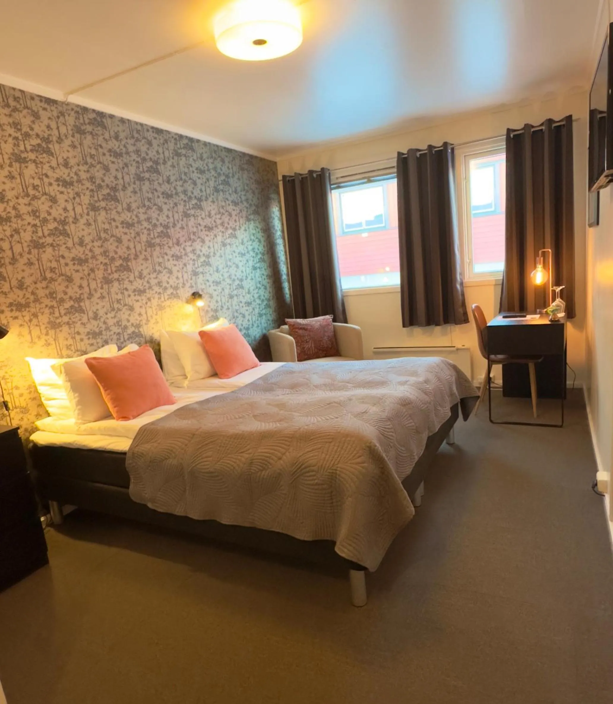 Bedroom, Bed in Slobrua Gjestegård