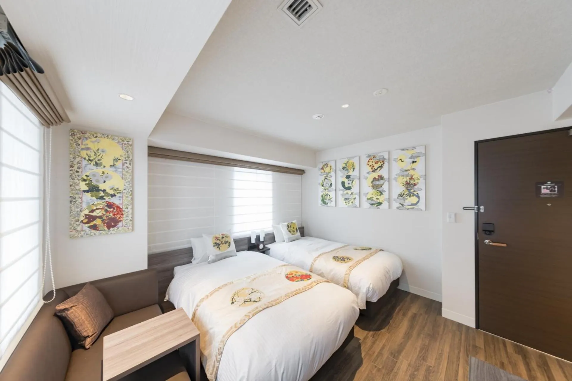 Bed in Kyoto Gion U-BELL Hotel