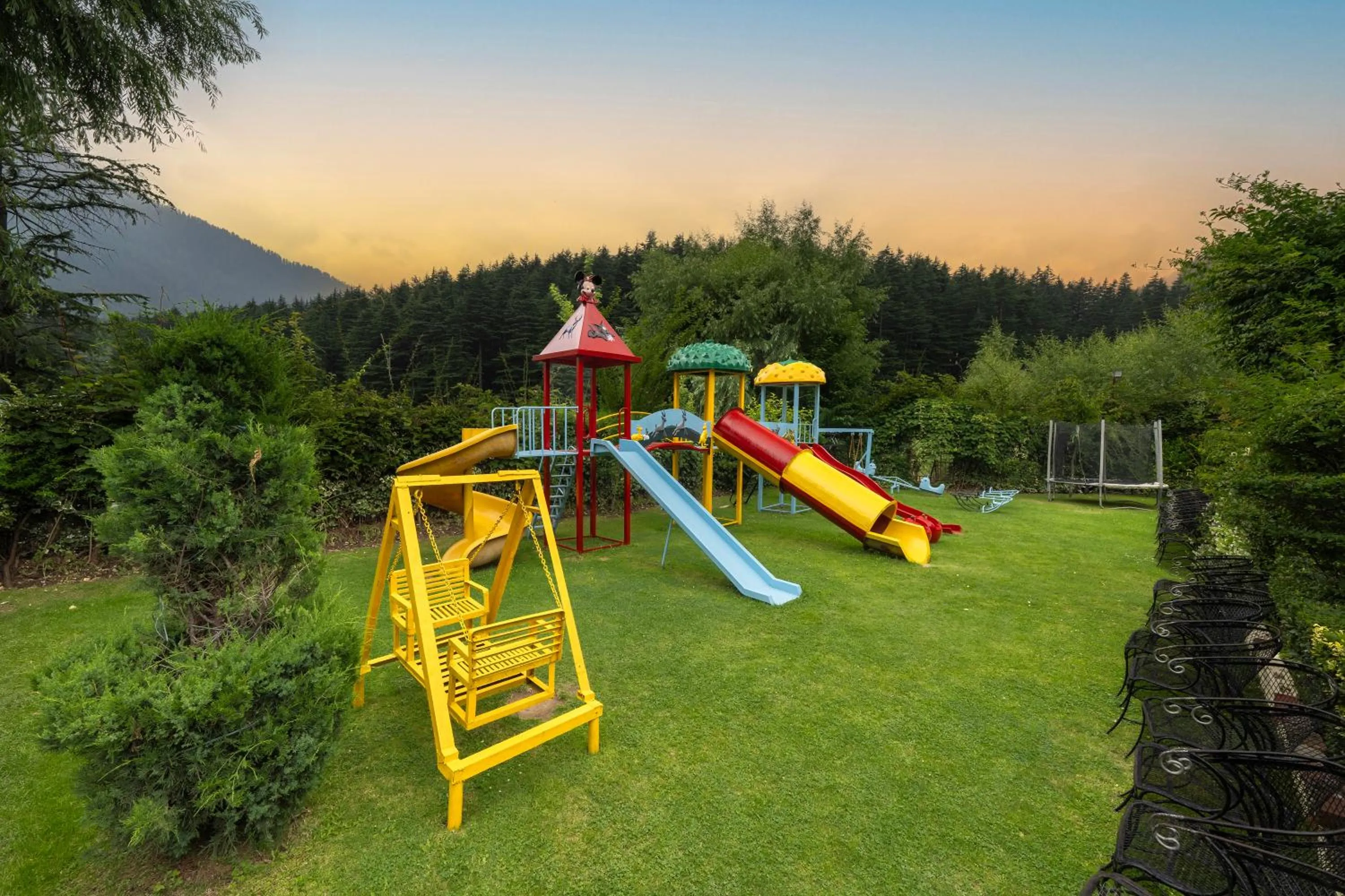 Children play ground in Snow Valley Resorts & Spa Manali