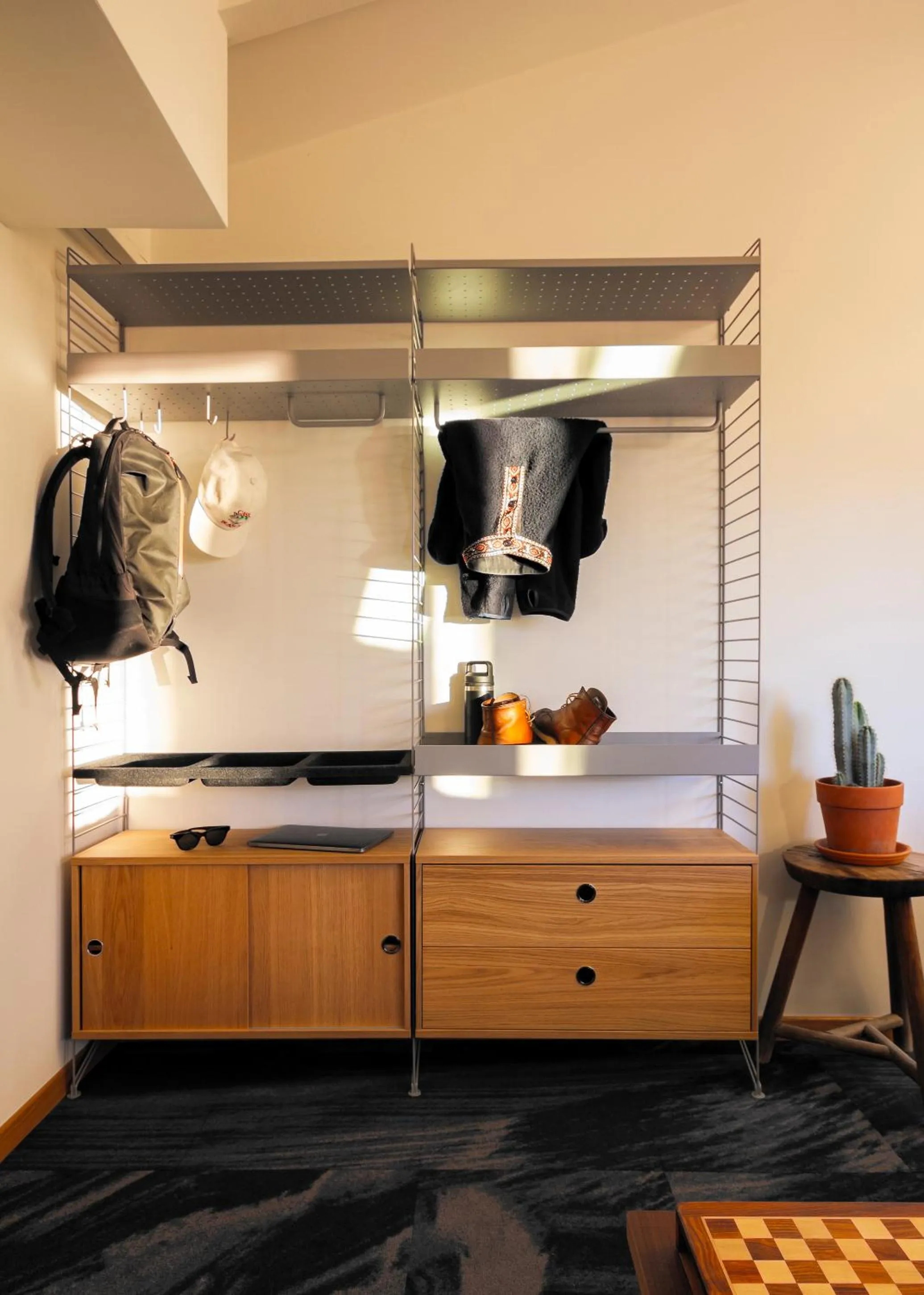 wardrobe in Shed HOTEL