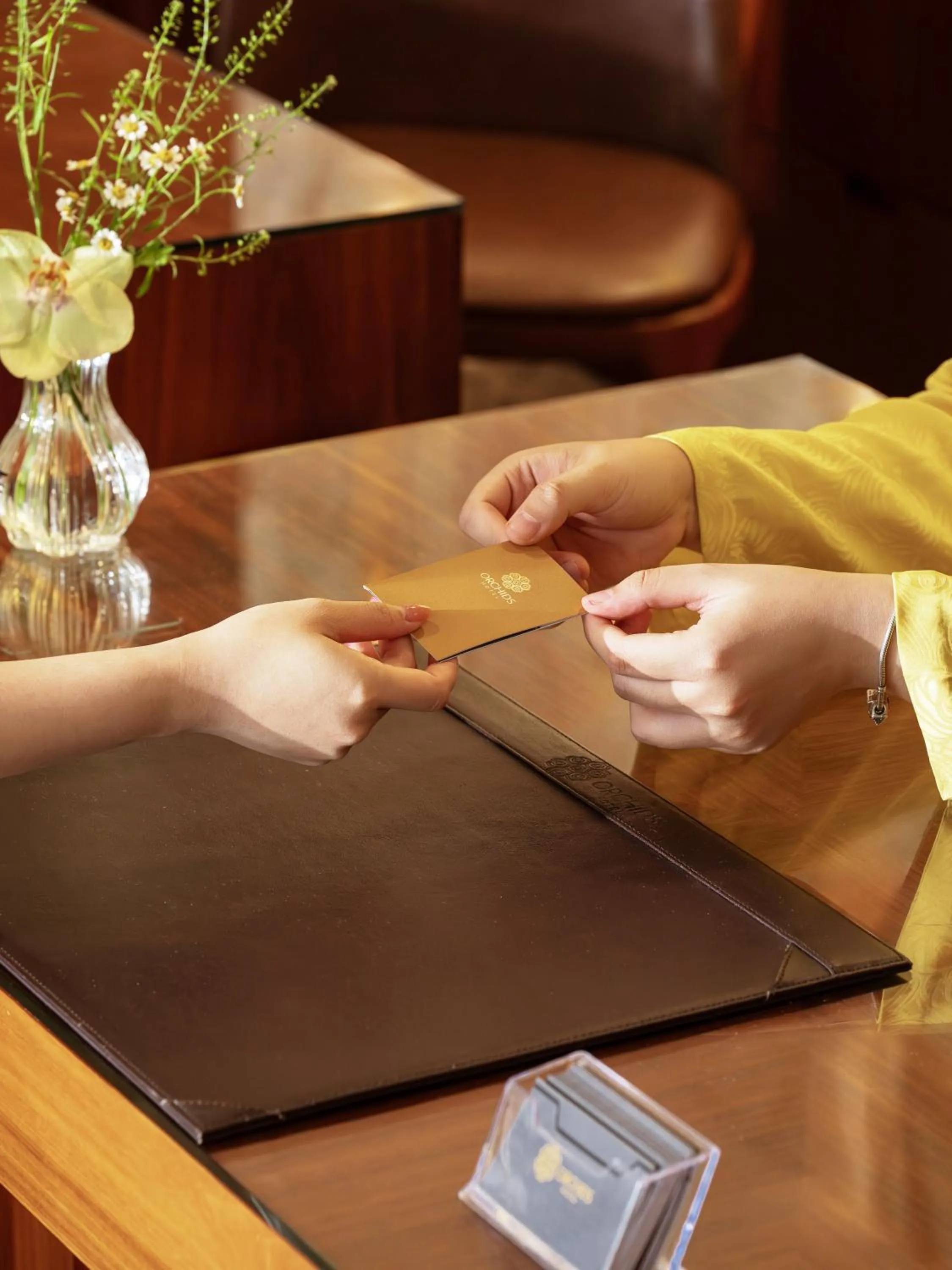 Lobby or reception in Orchids Saigon Hotel