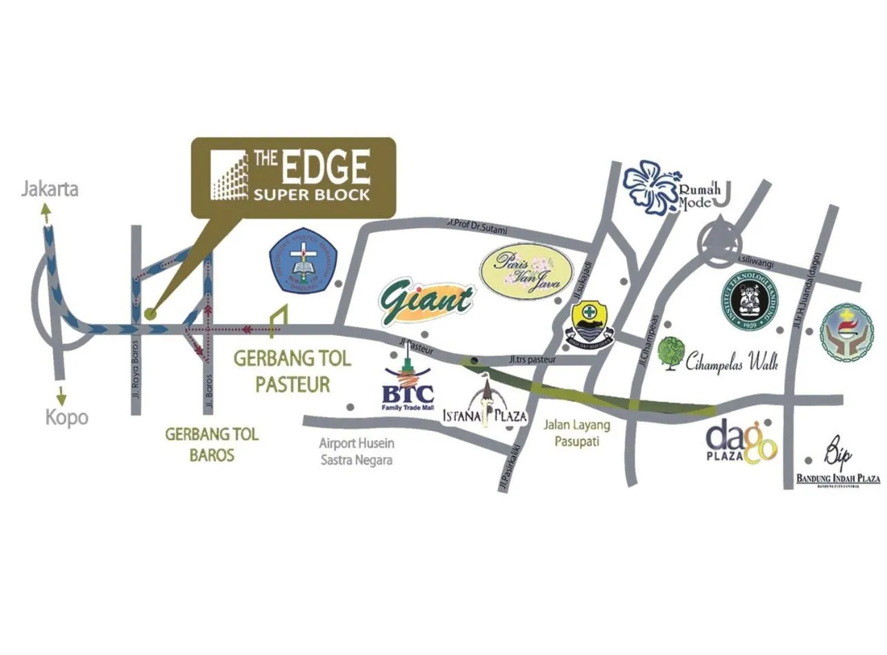 Location in High Livin Apartment Baros