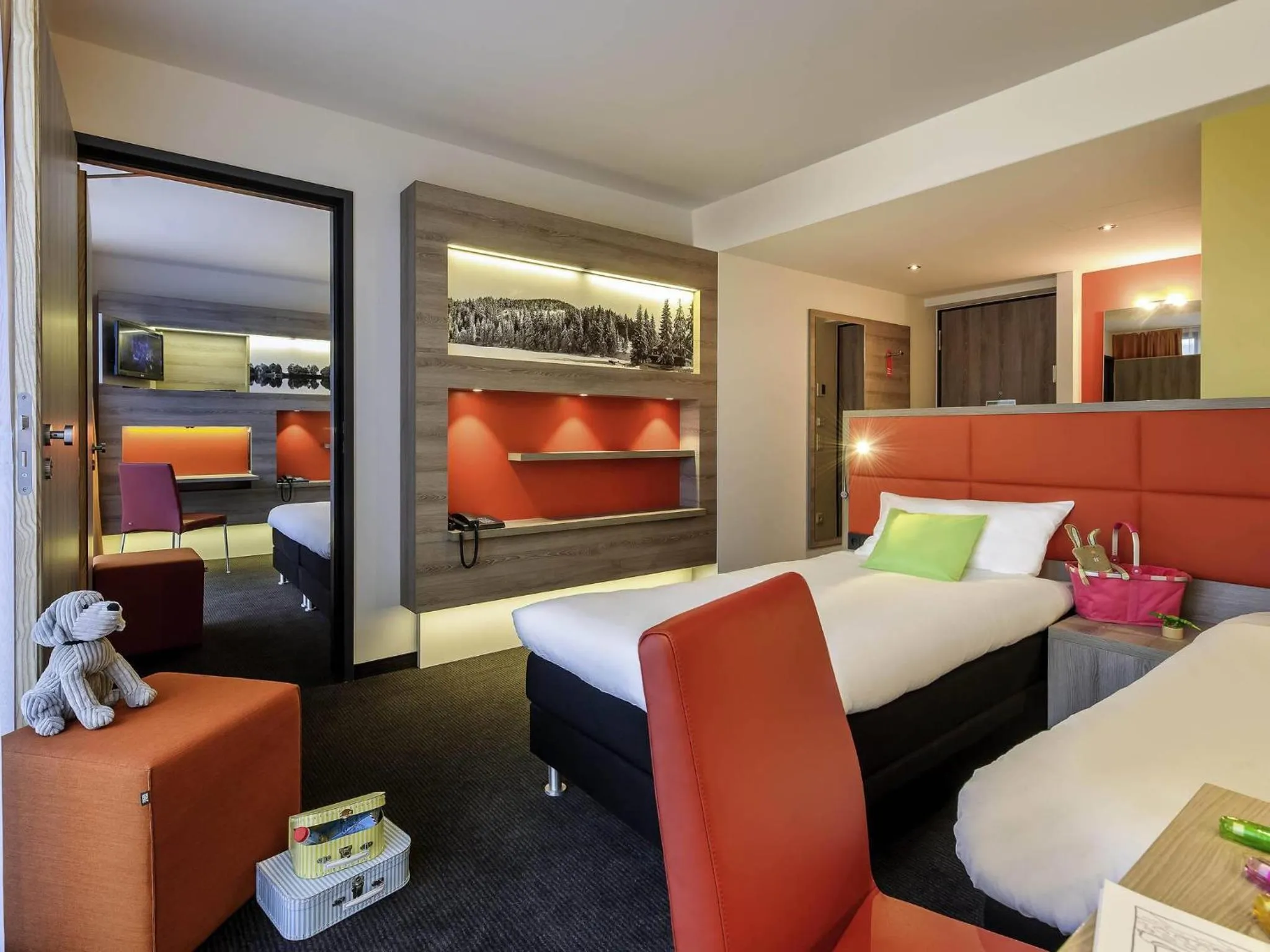 Bedroom, Bed in ibis Styles Nagold-Schwarzwald