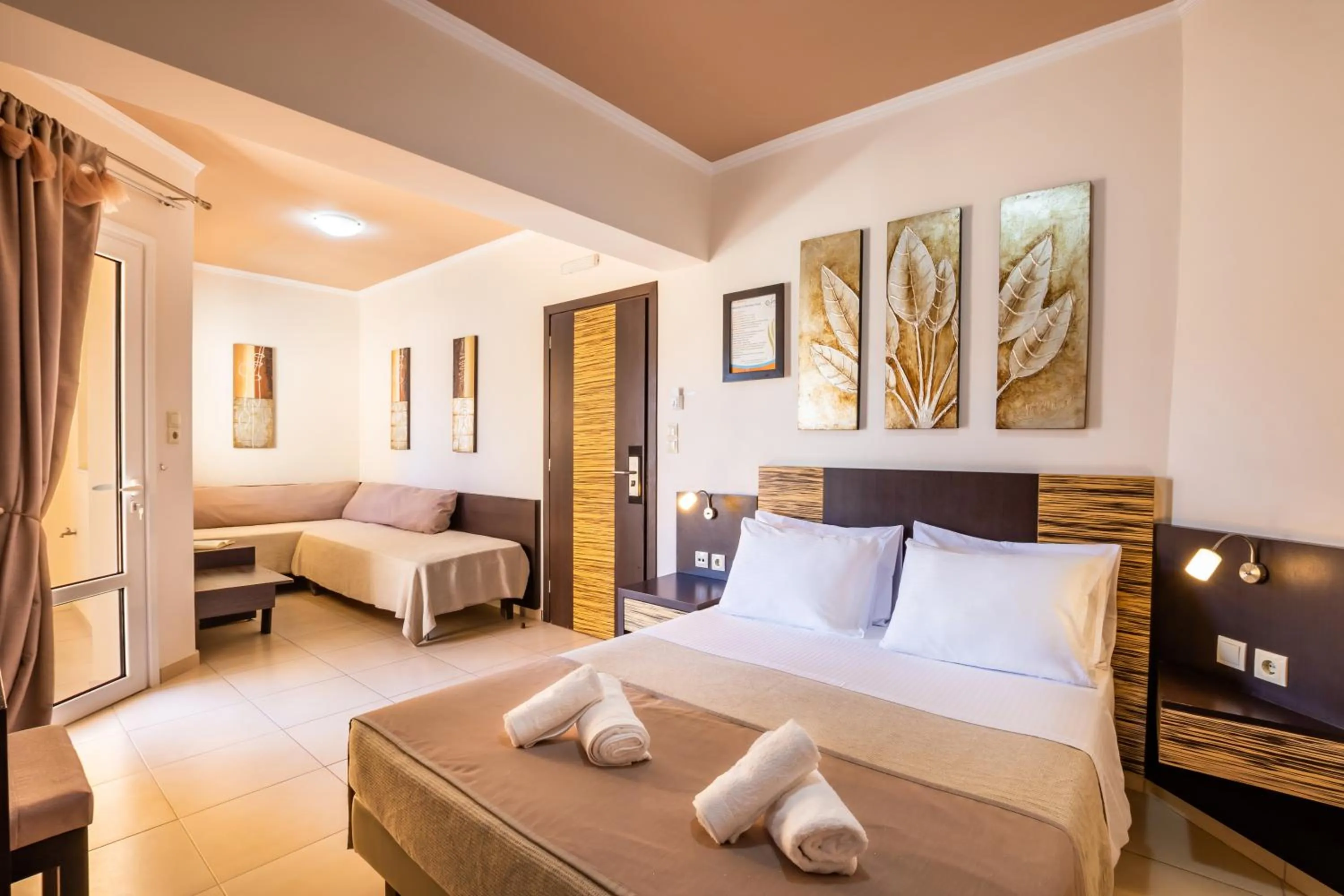 Bed in Nereides Hotel