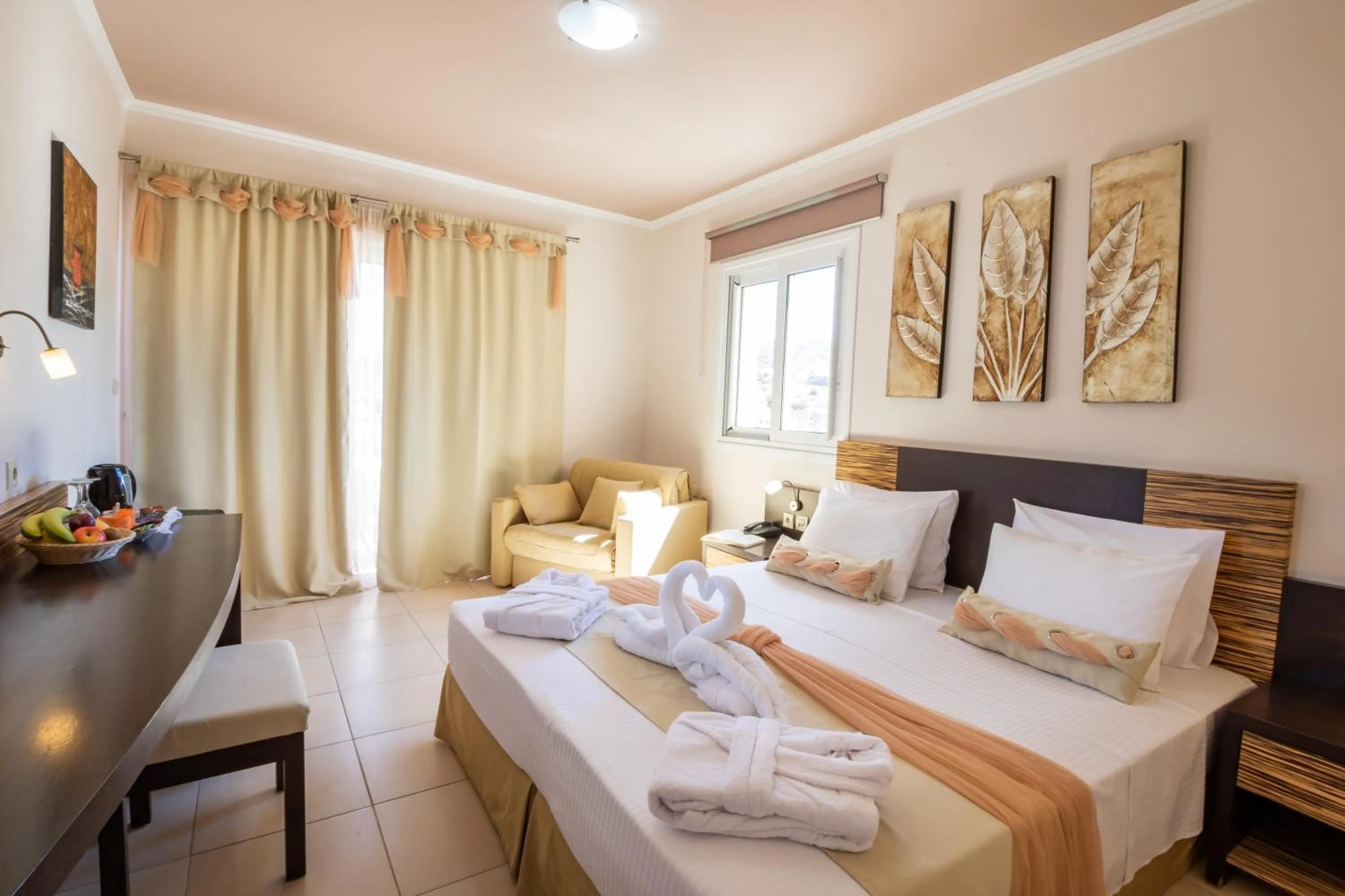 Bed in Nereides Hotel