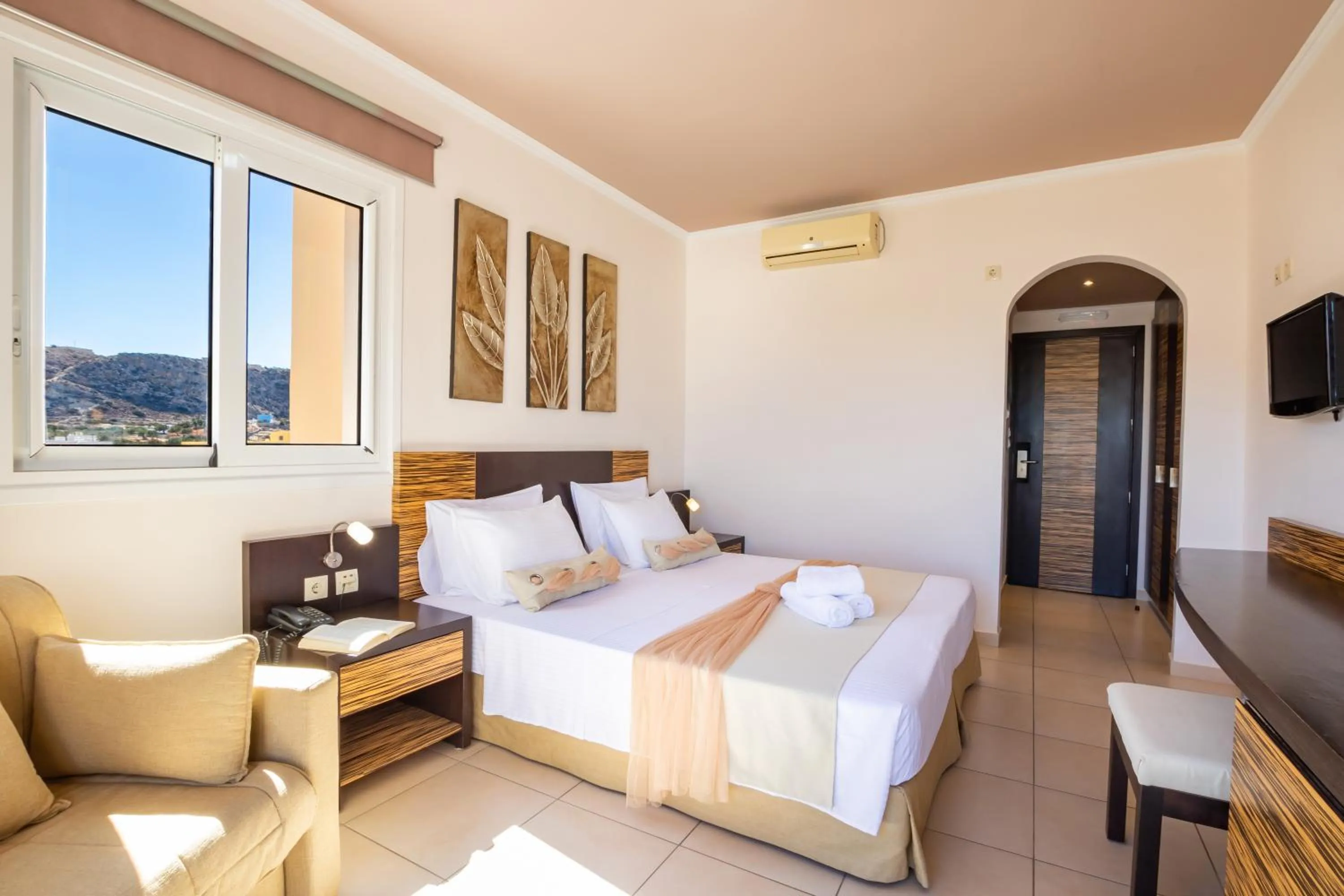 Bed in Nereides Hotel