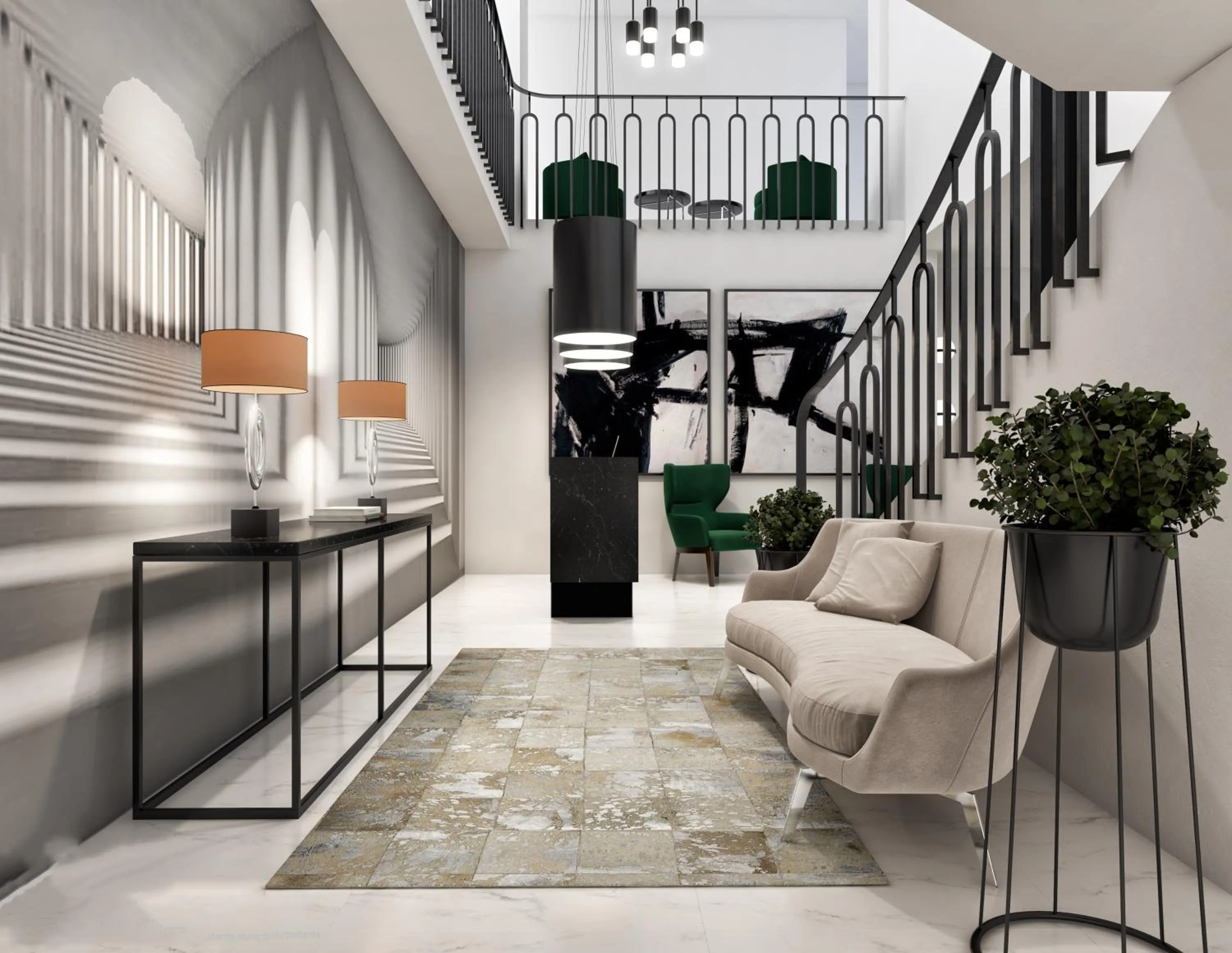 Lobby or reception in The Embassy Valletta Hotel