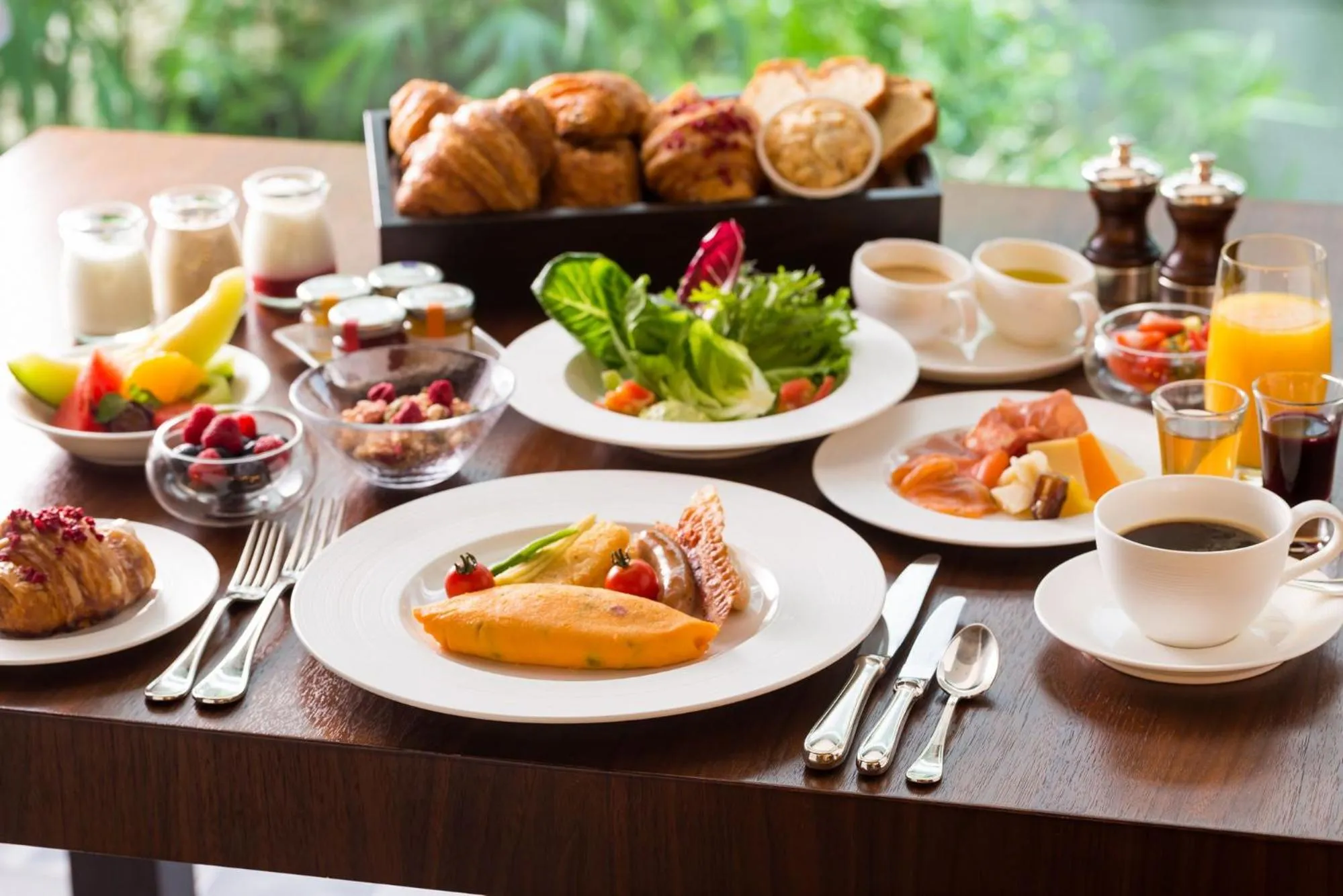 Asian breakfast in Samanala Resort