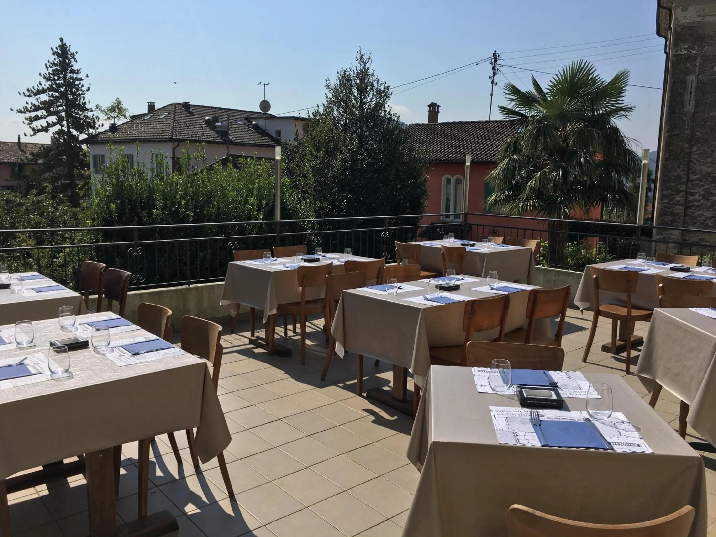Balcony/Terrace in Albergo Ristorante Belcantone