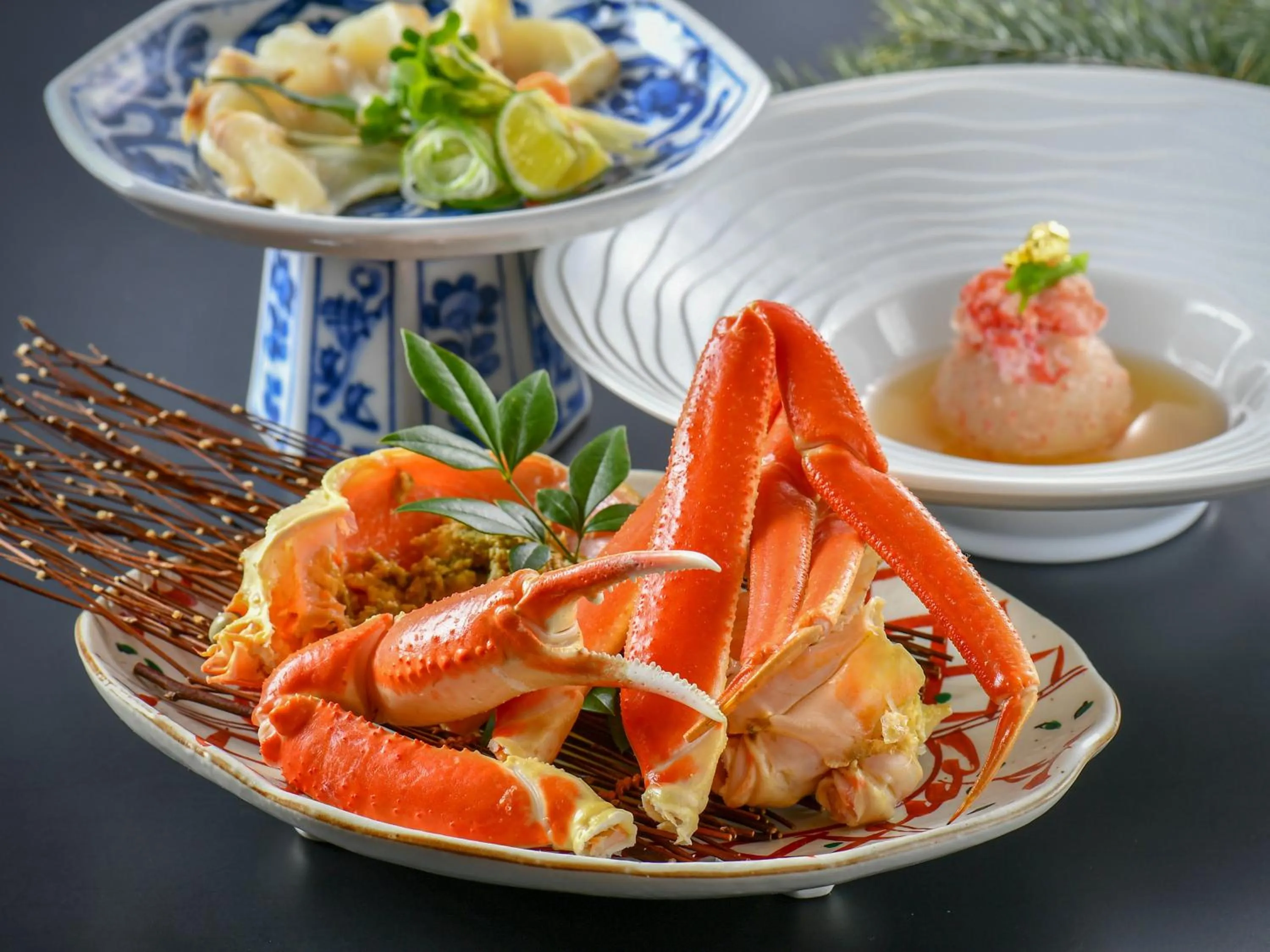 Food in Awara Onsen Minoya Taiheikaku