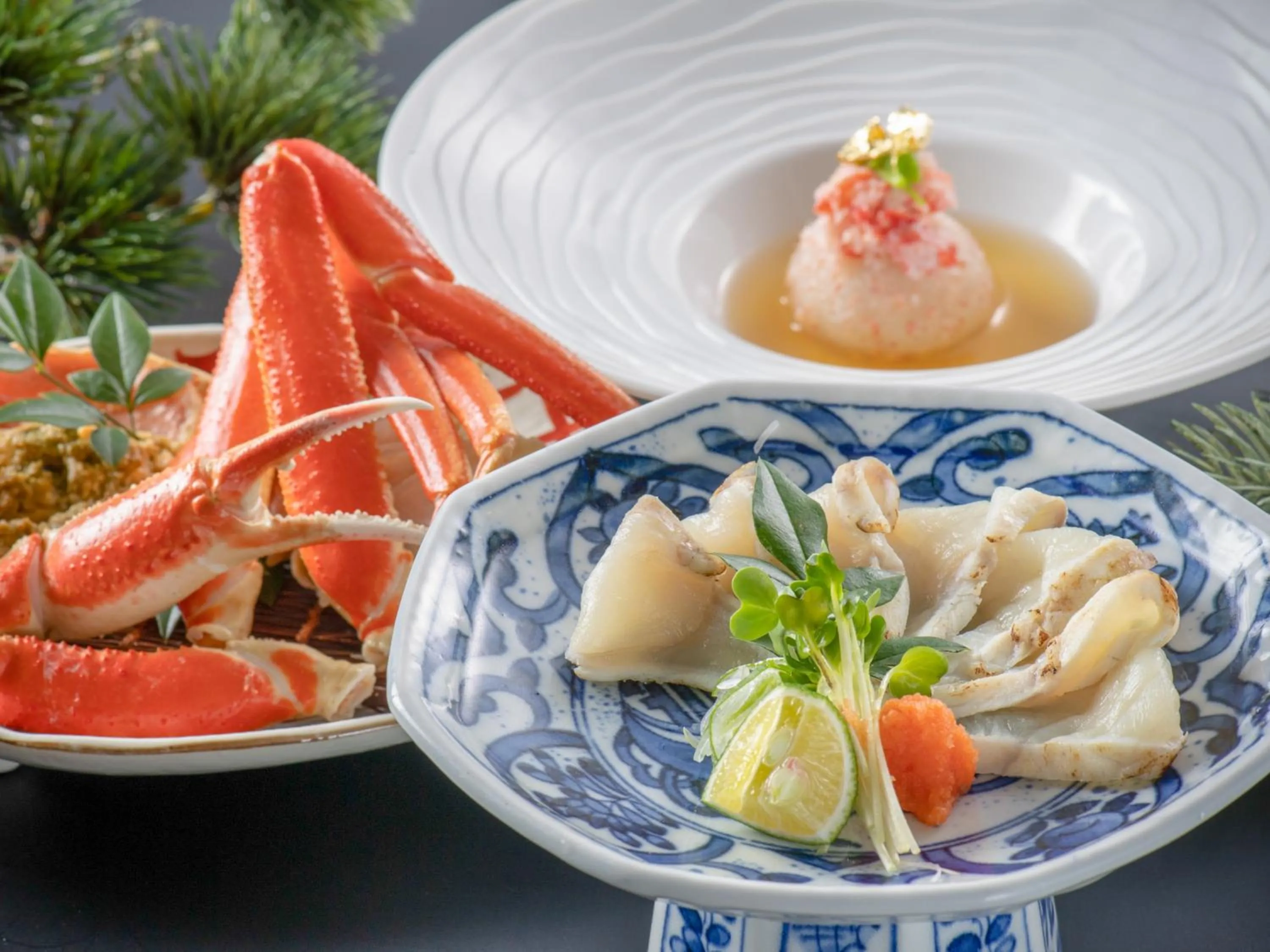 Food in Awara Onsen Minoya Taiheikaku