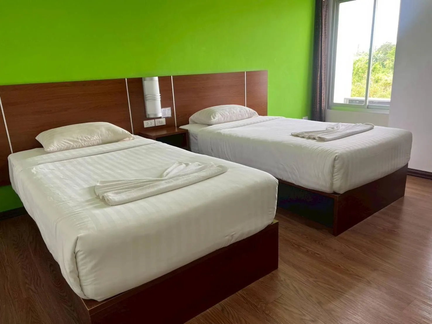 Bed in Eco Inn Prime Nakhon Si Thammarat