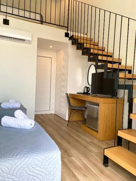 Bed in Meropi Hotel & Apartments