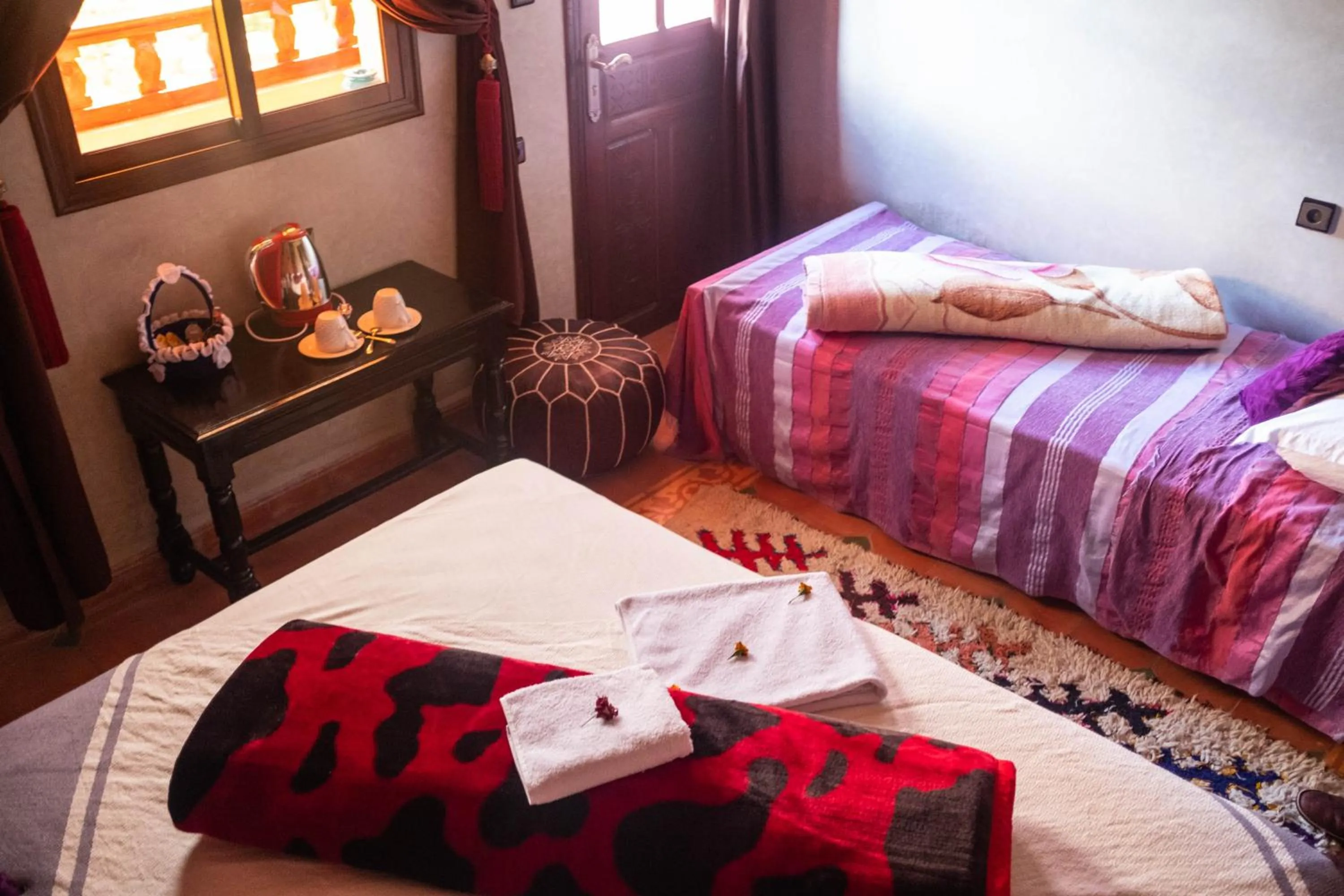 Bed in Riad Atlas Panorama