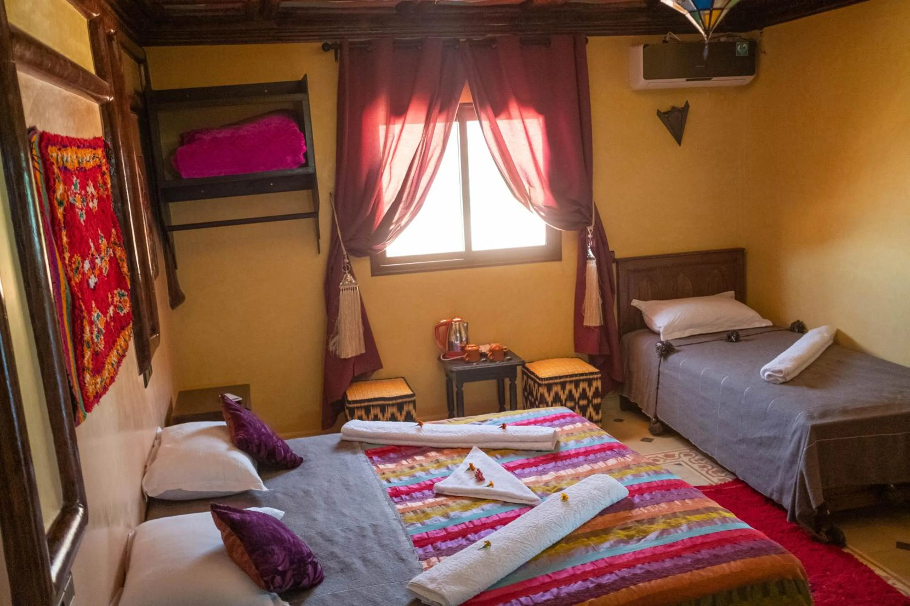 Bed in Riad Atlas Panorama