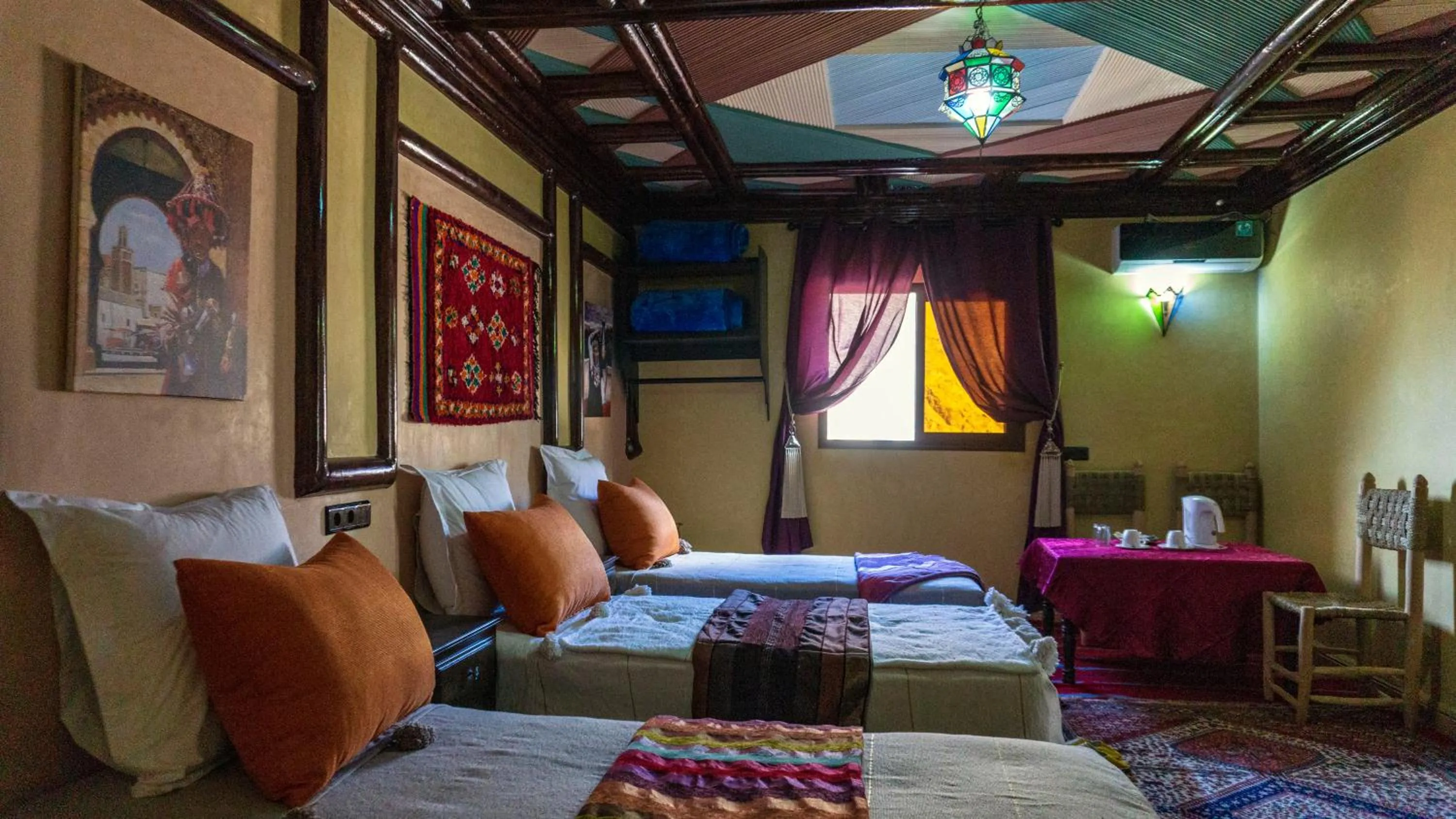 Bed in Riad Atlas Panorama