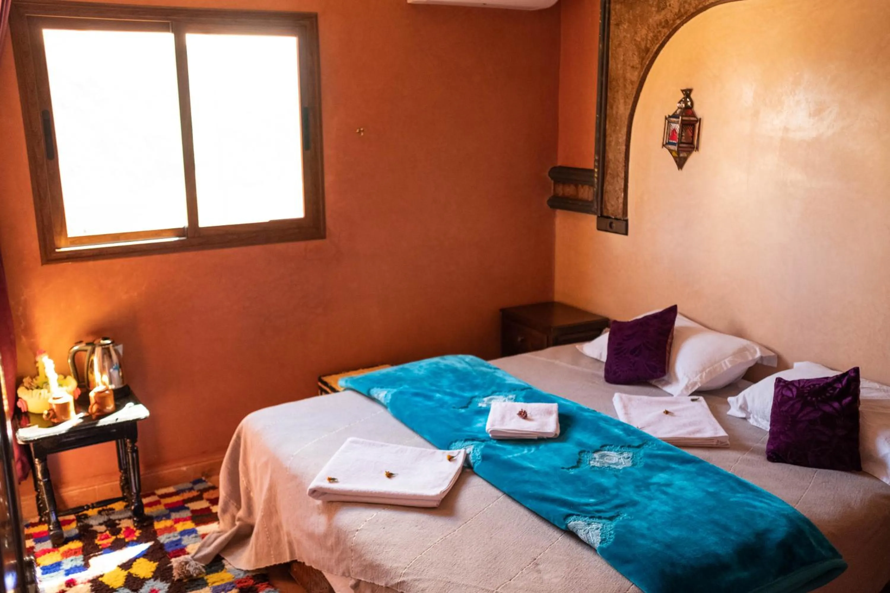 Bed in Riad Atlas Panorama