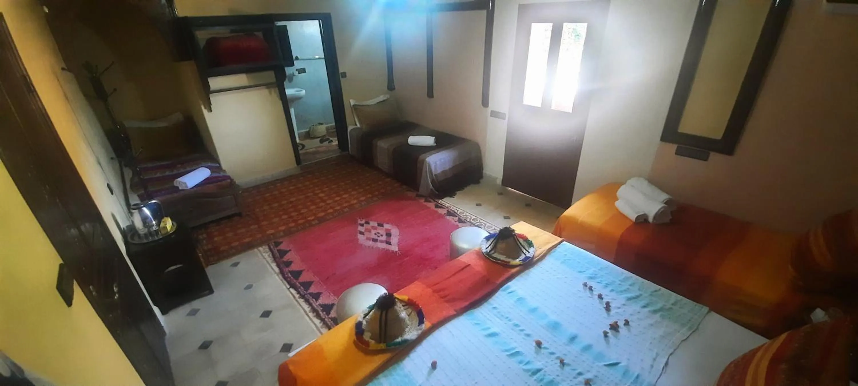 Bed in Riad Atlas Panorama