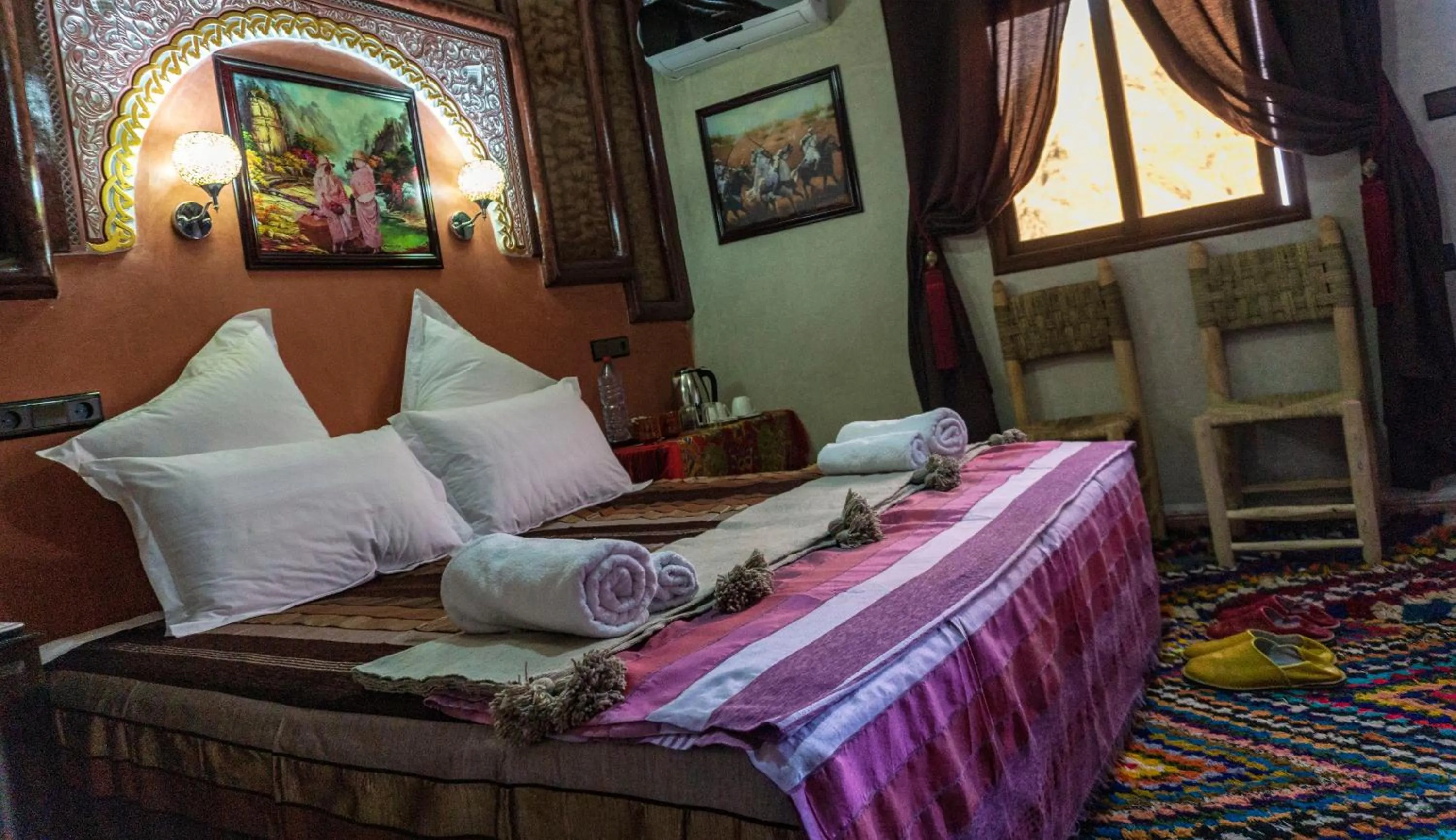 Bed in Riad Atlas Panorama