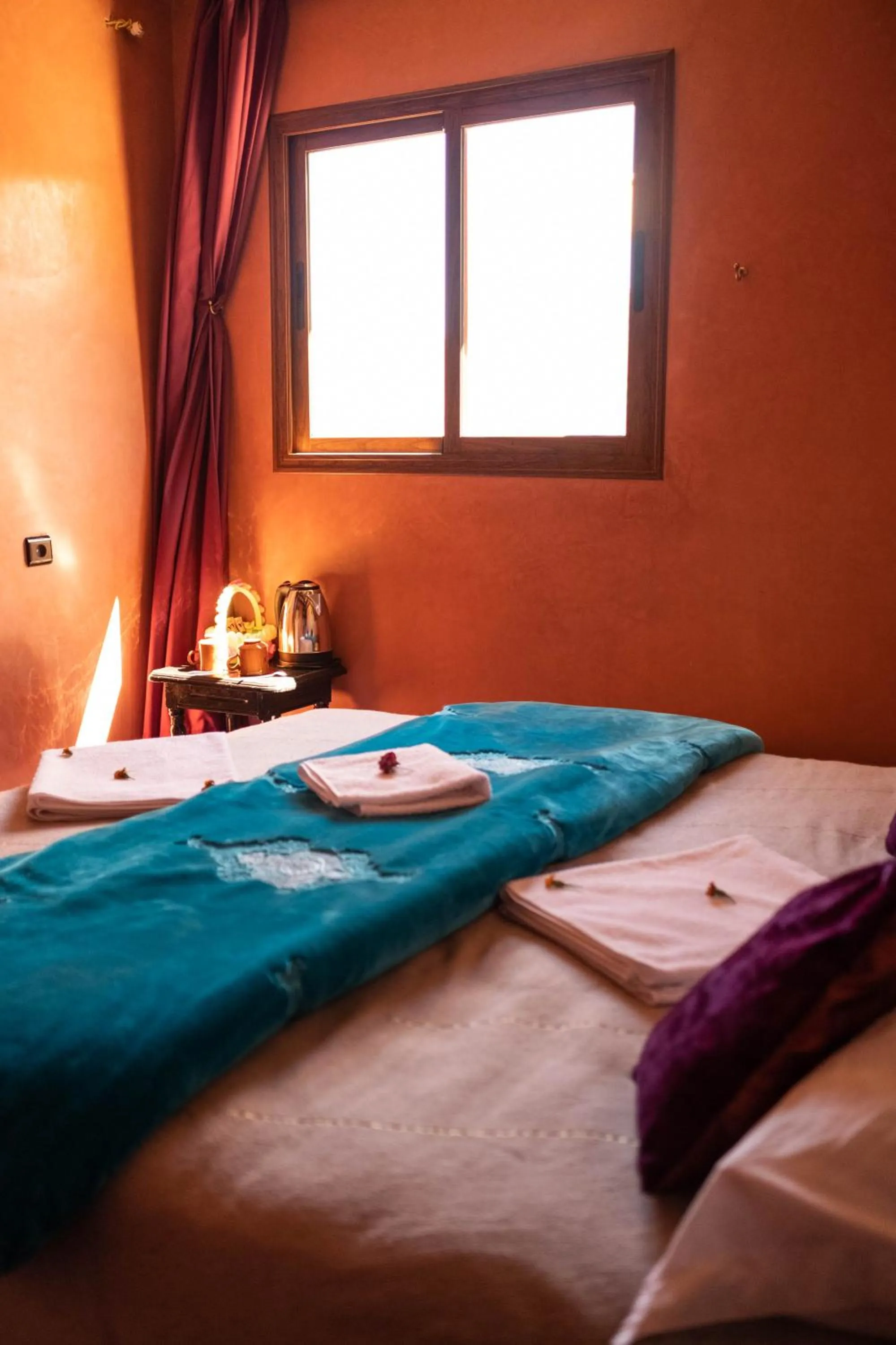 Bed in Riad Atlas Panorama