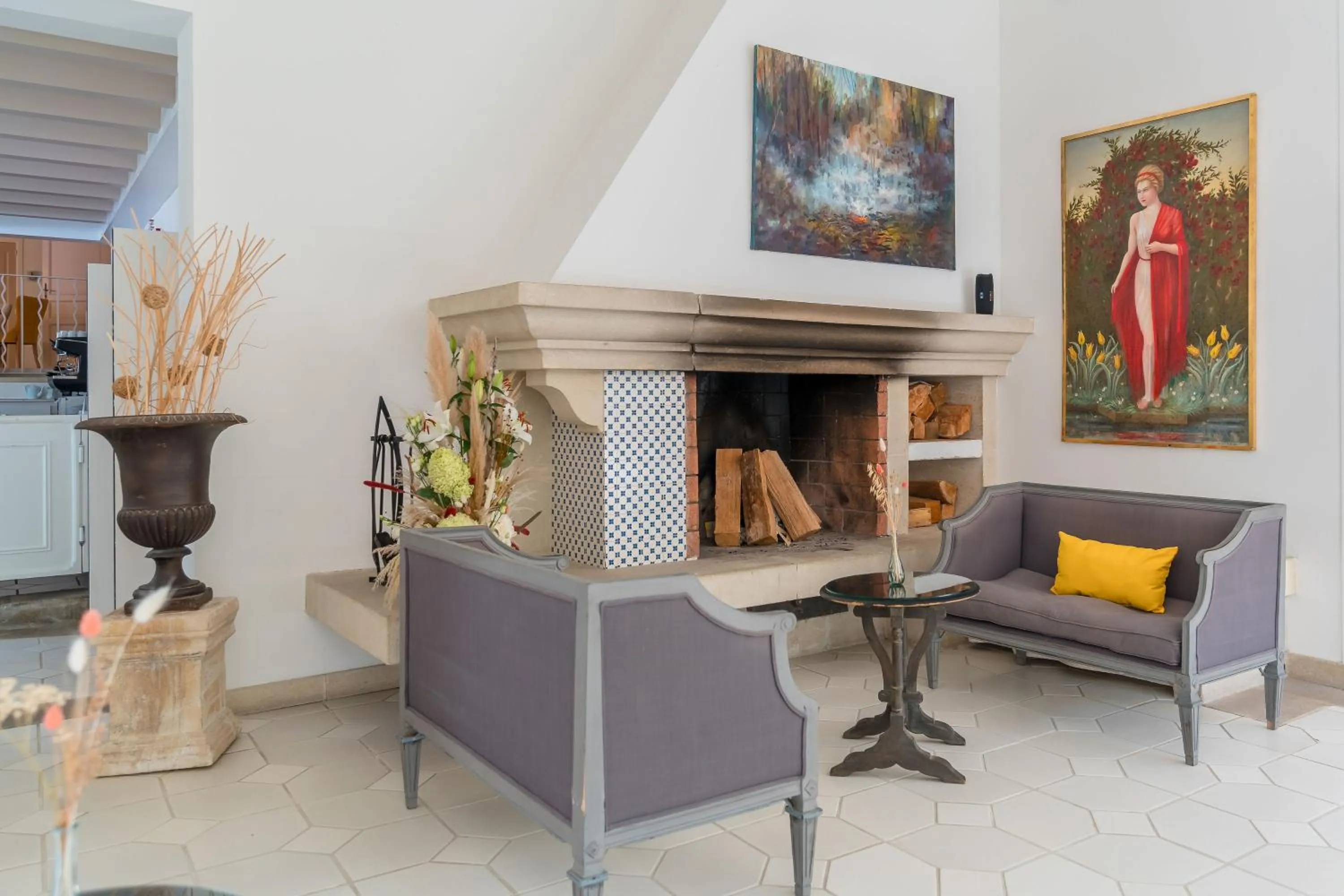 Living room in Le Mas de La Crémaillère