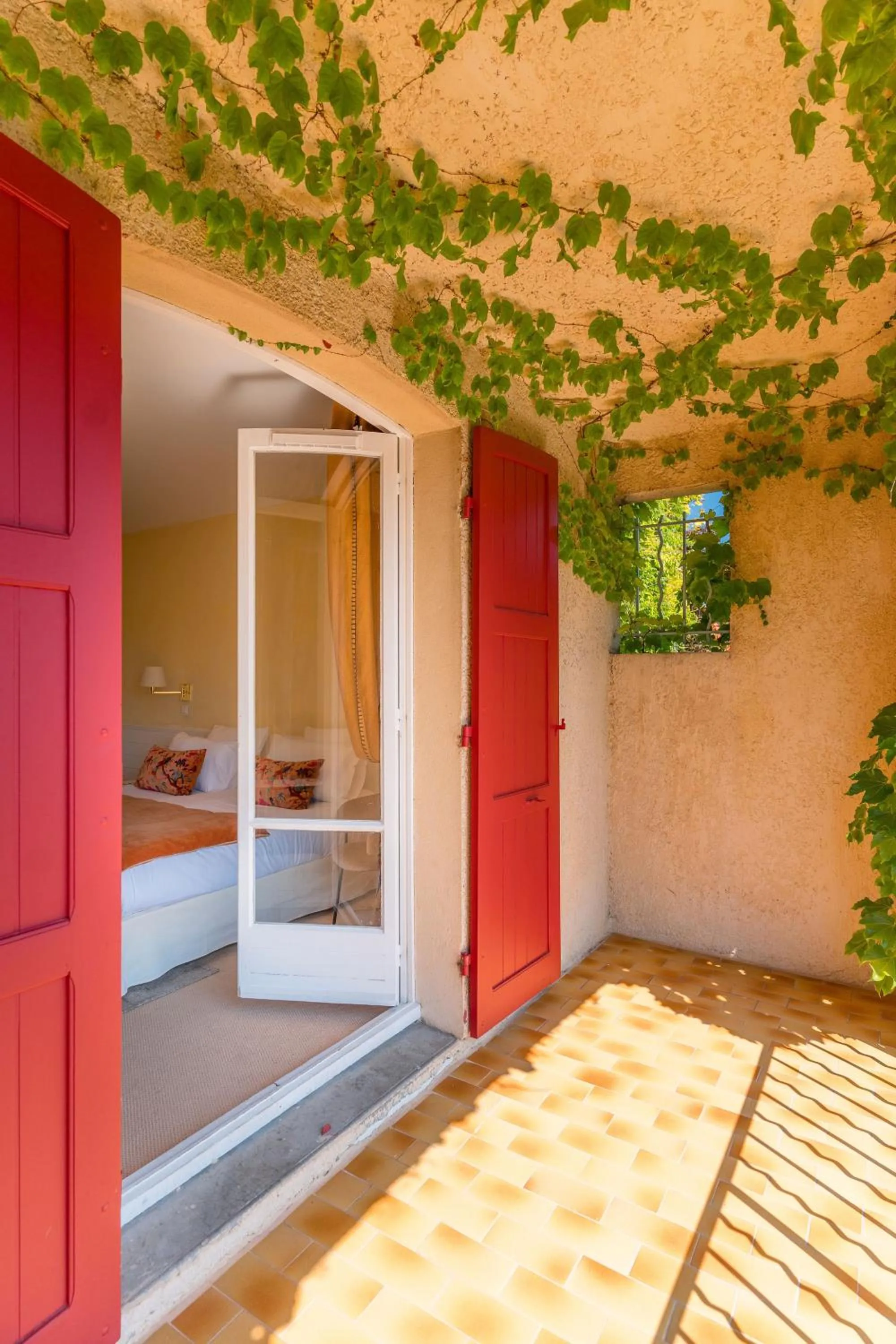 Balcony/Terrace, Bed in Le Mas de La Crémaillère