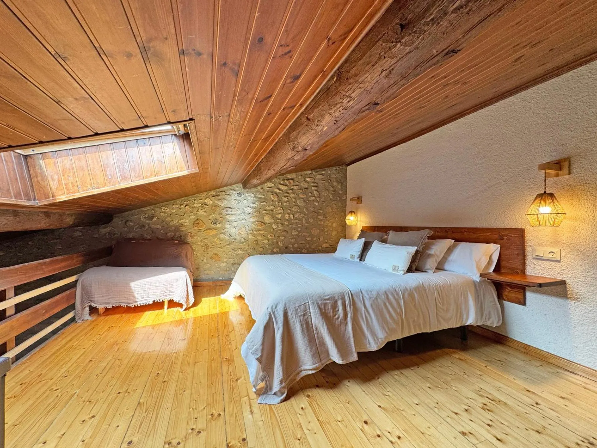 Bed in Hotel Cal Rei de Talló