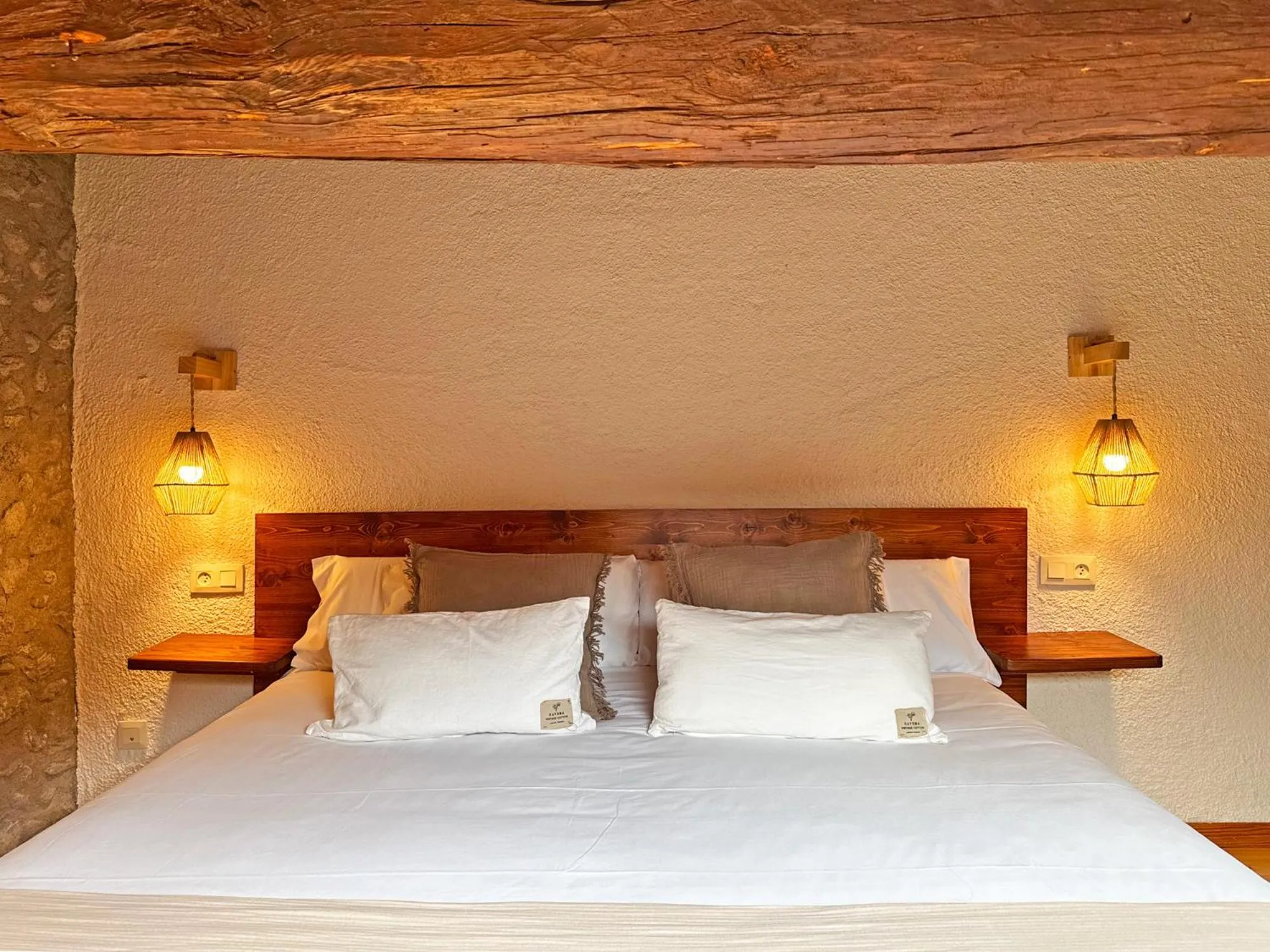 Bed in Hotel Cal Rei de Talló