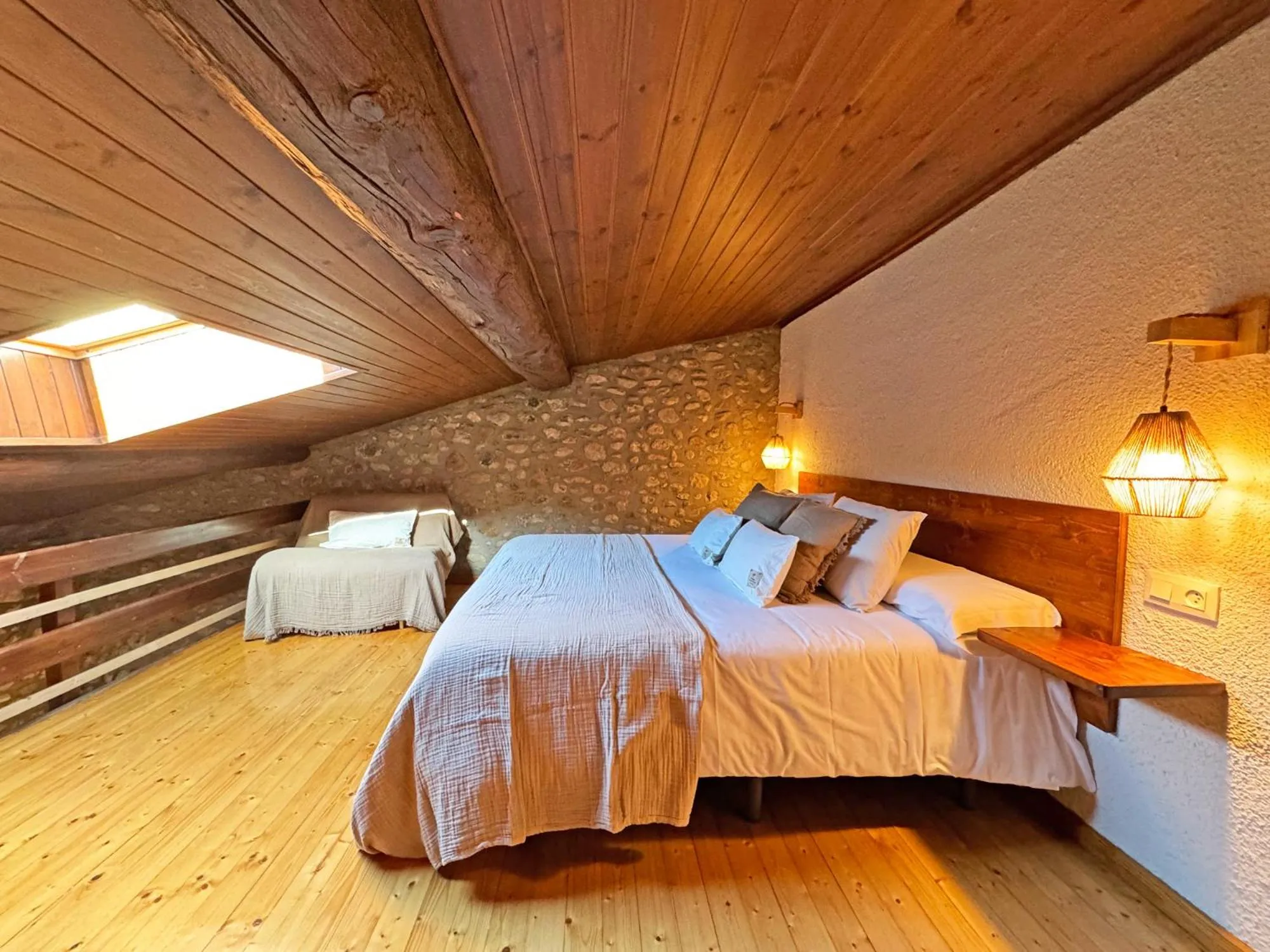 Bed in Hotel Cal Rei de Talló