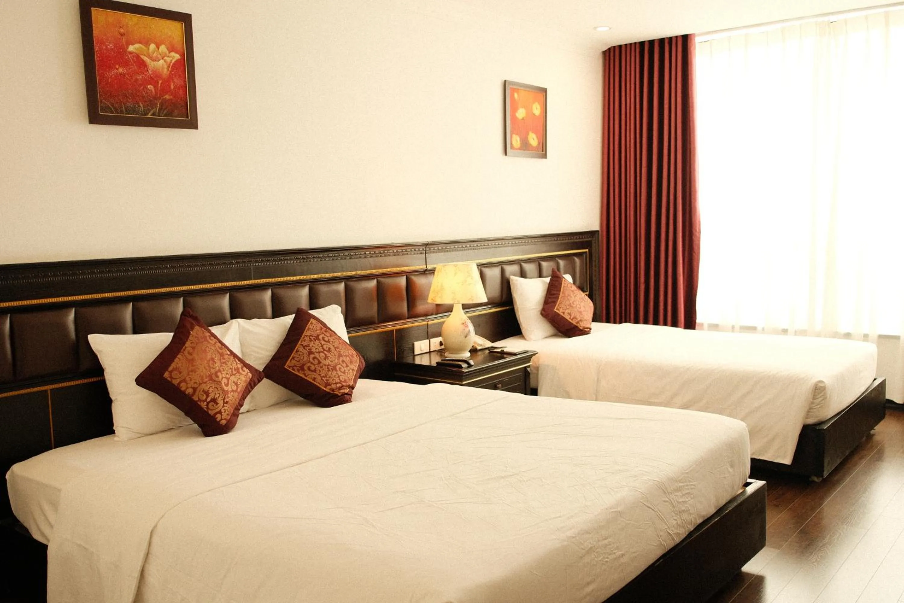 Bed in The Vissai Hotel