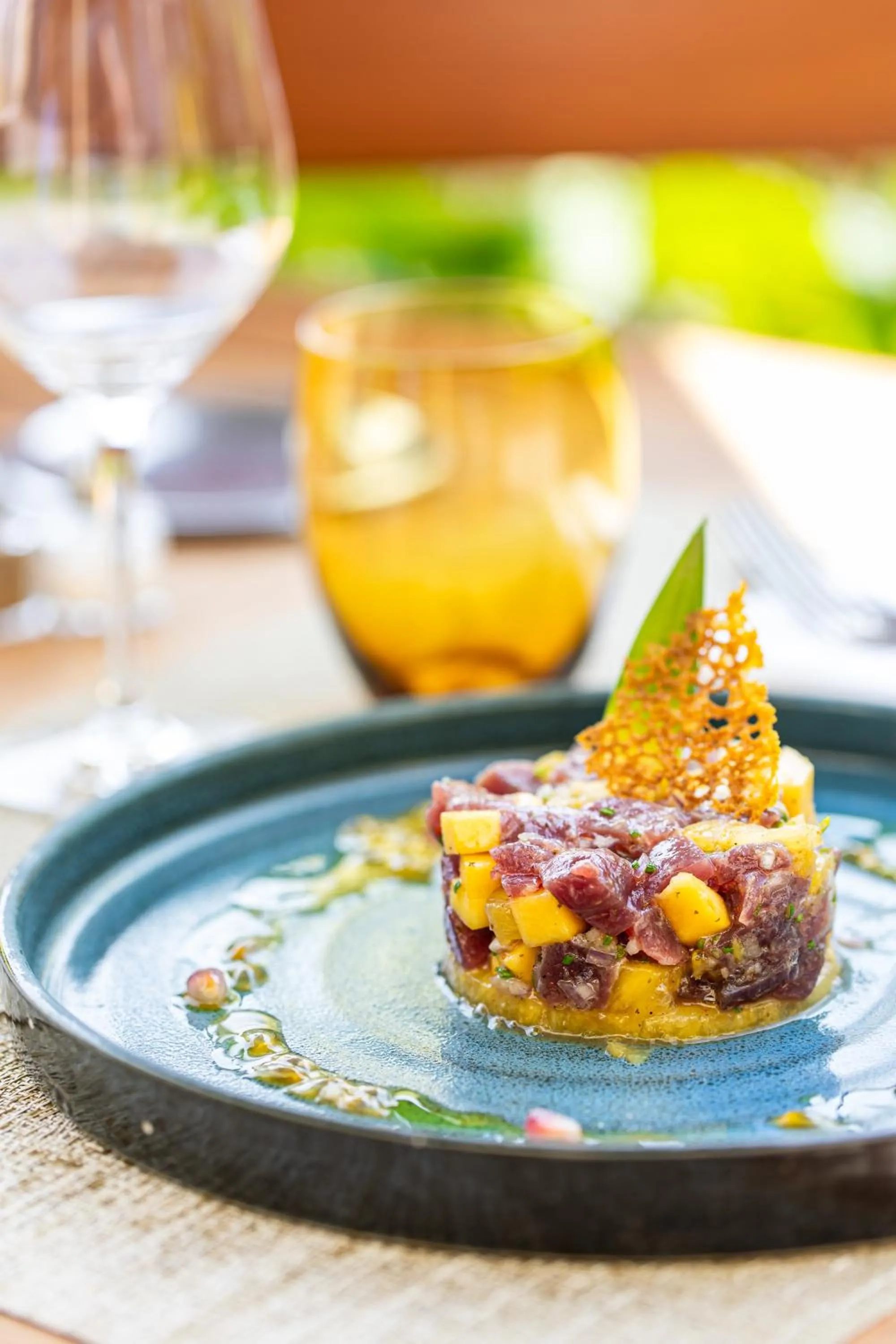 Food and drinks in Hôtel Restaurant la Corniche