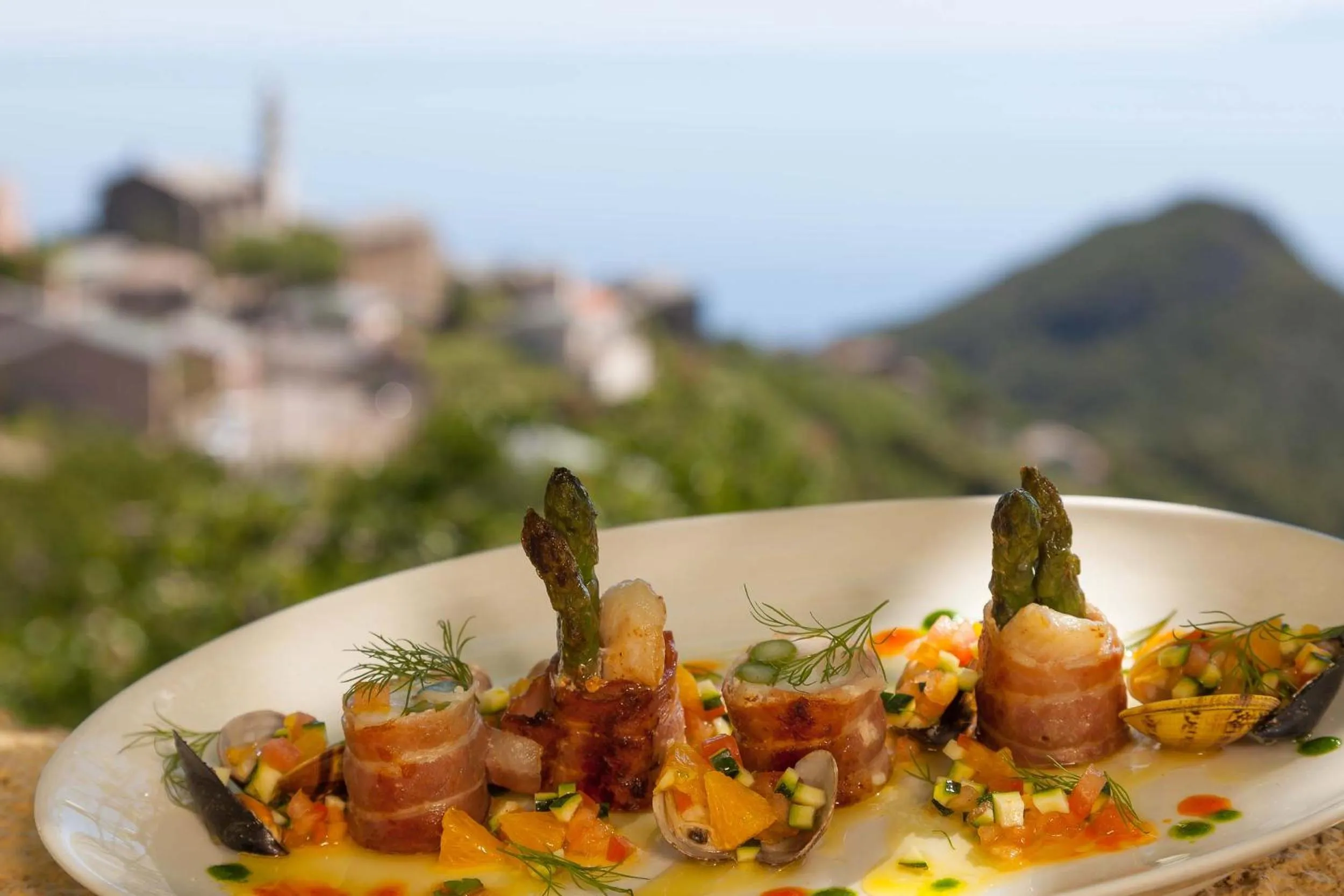 Food close-up in Hôtel Restaurant la Corniche