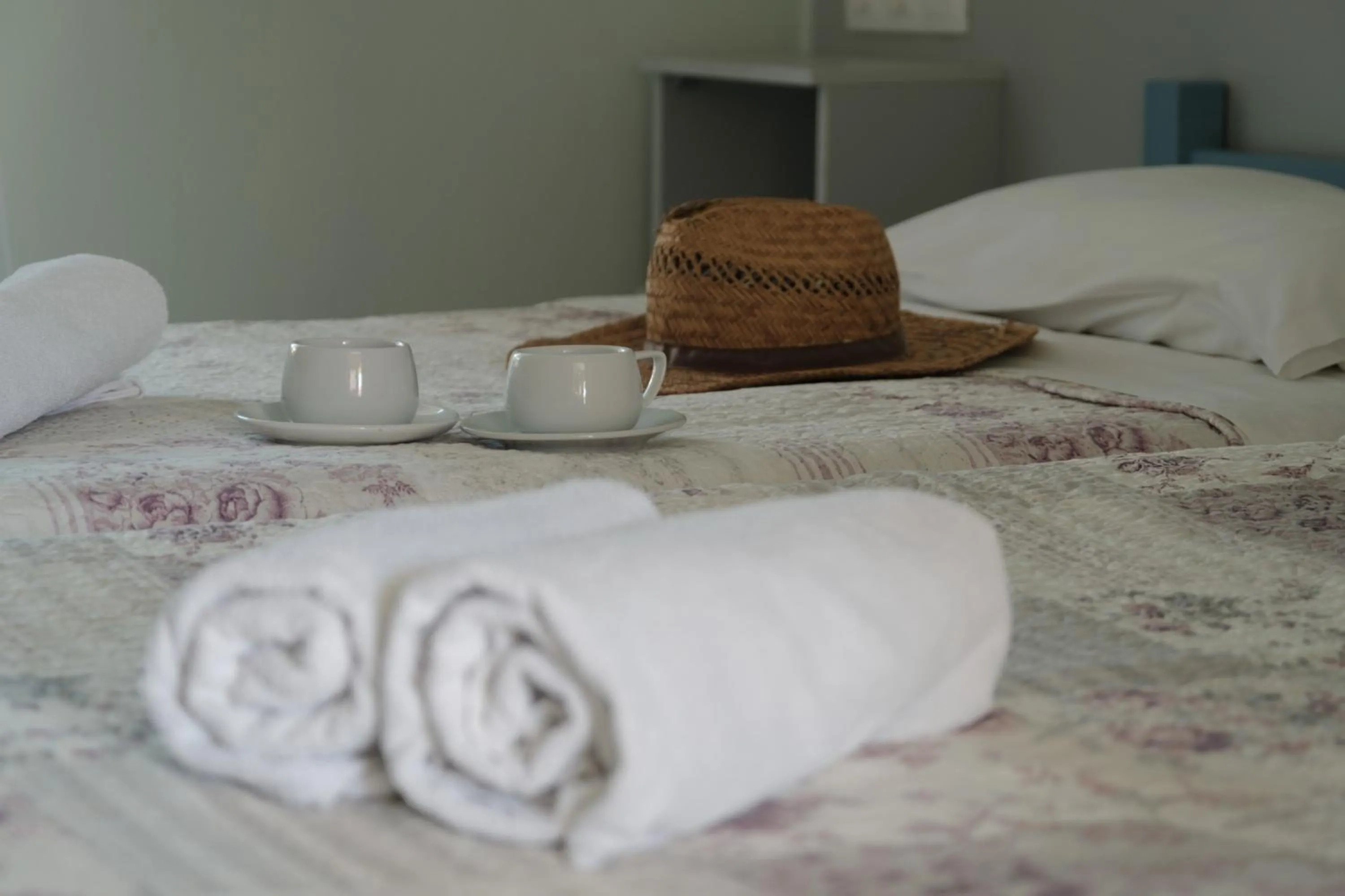 Bed in Feeloxenia Corfu Apartments