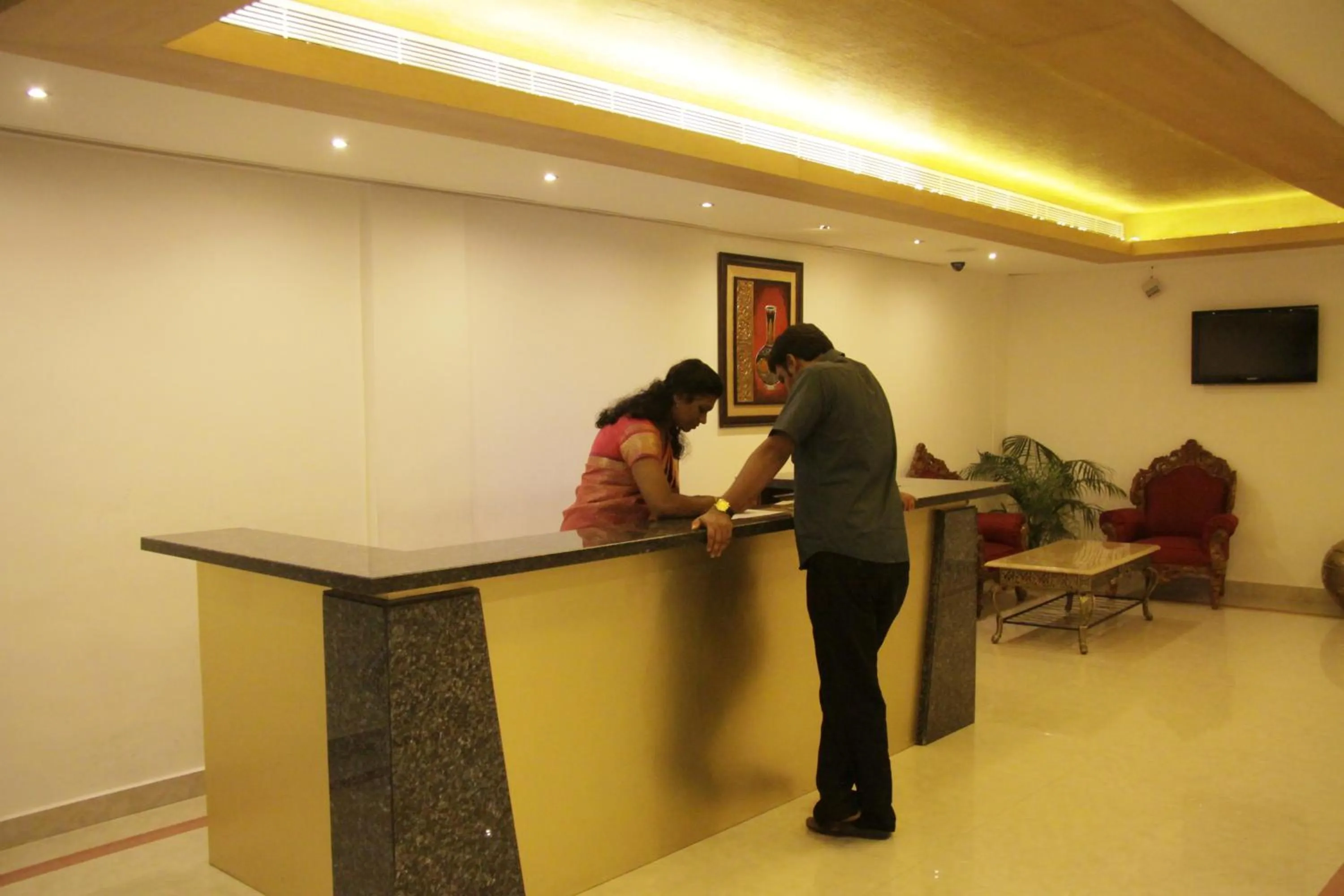 Lobby or reception in Hotel Rajadhani