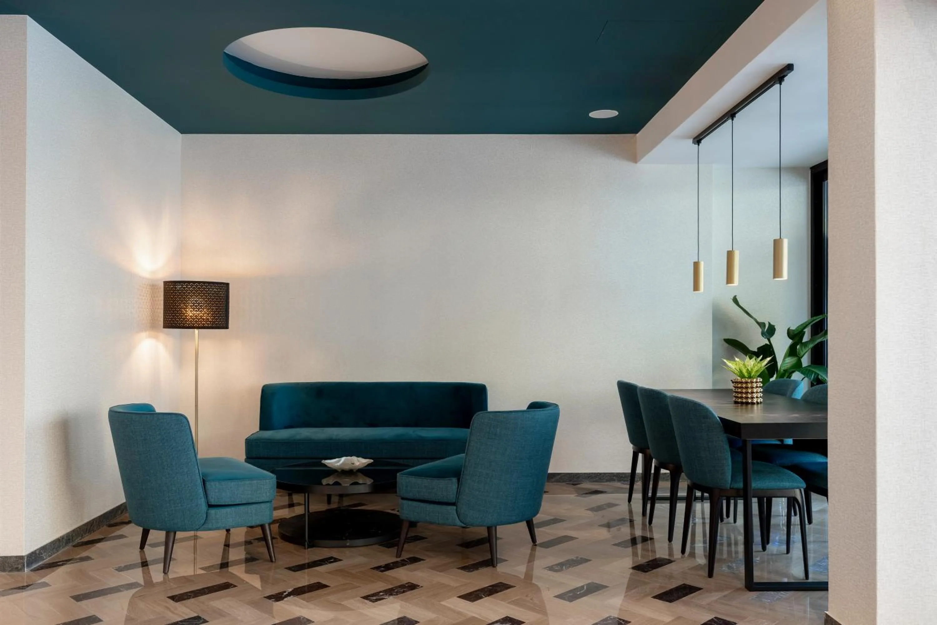 Communal lounge/ TV room in Hotel Grazia Riccione