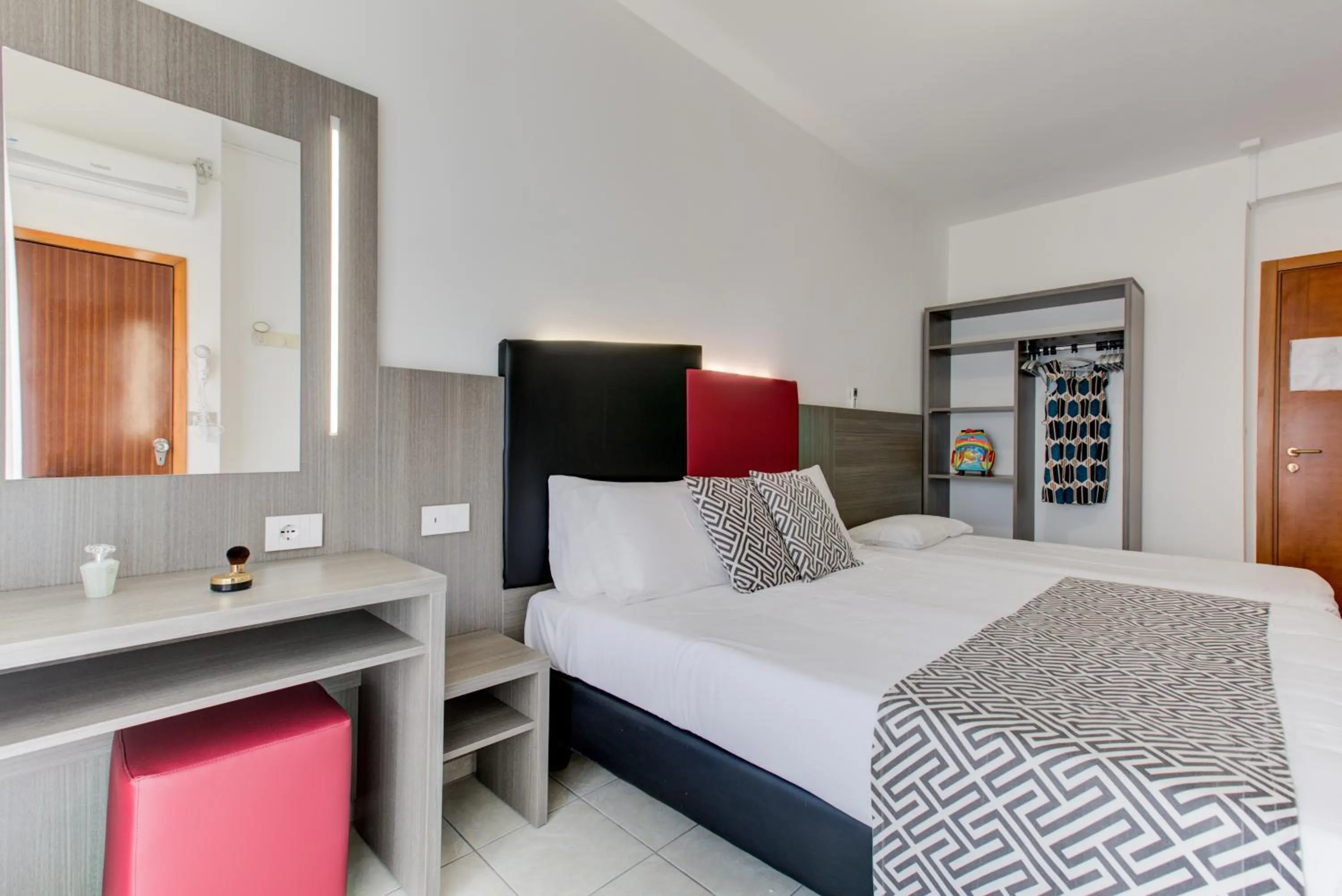 Bedroom, Bed in Hotel Grazia Riccione