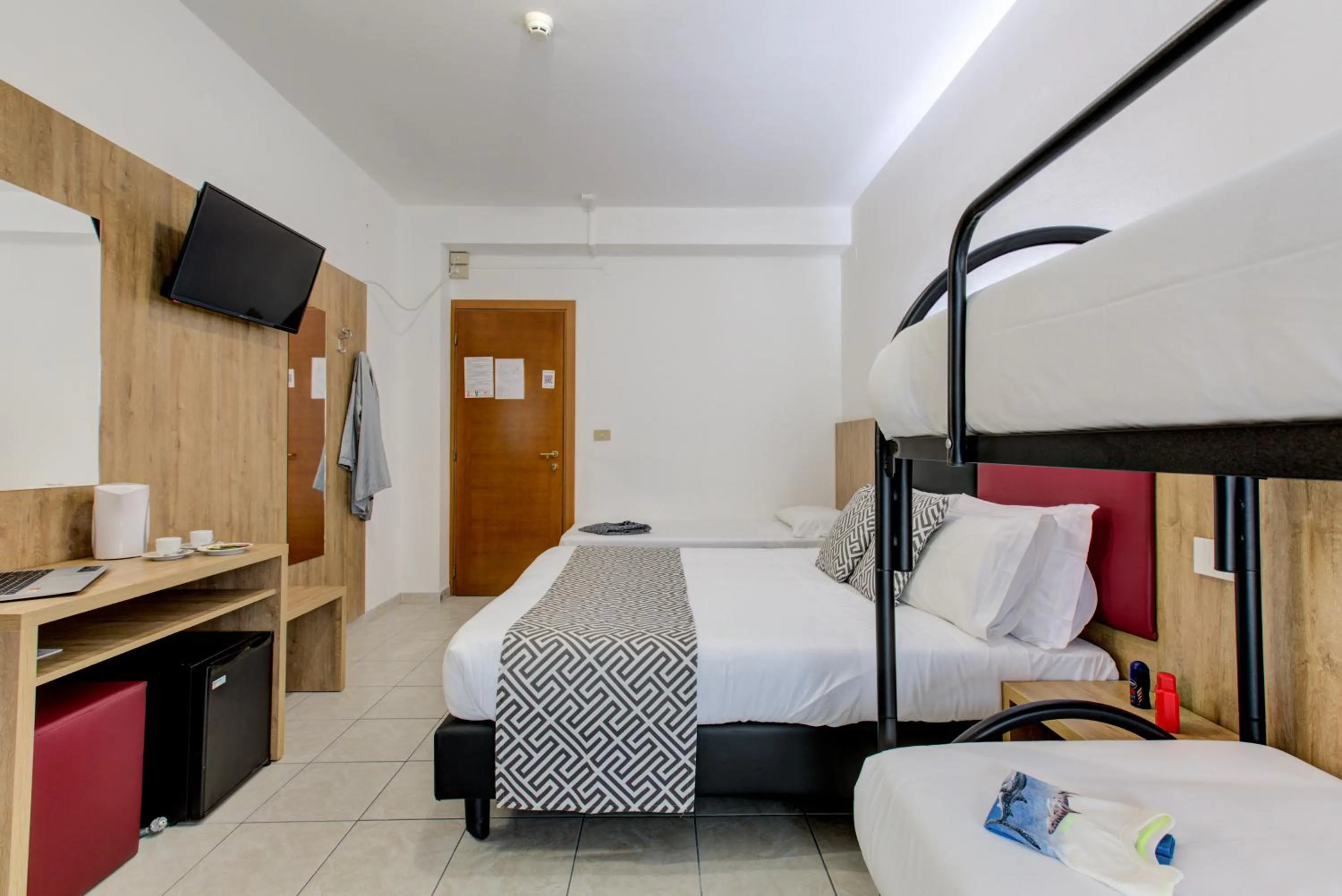 Bedroom, Bed in Hotel Grazia Riccione