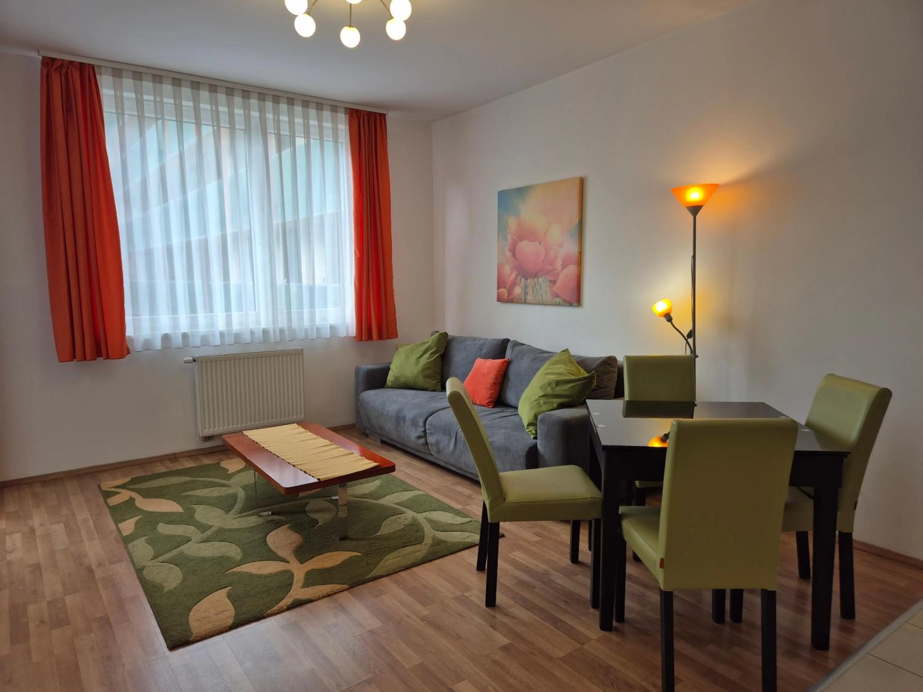 Living room in Corvin Residence Apartments