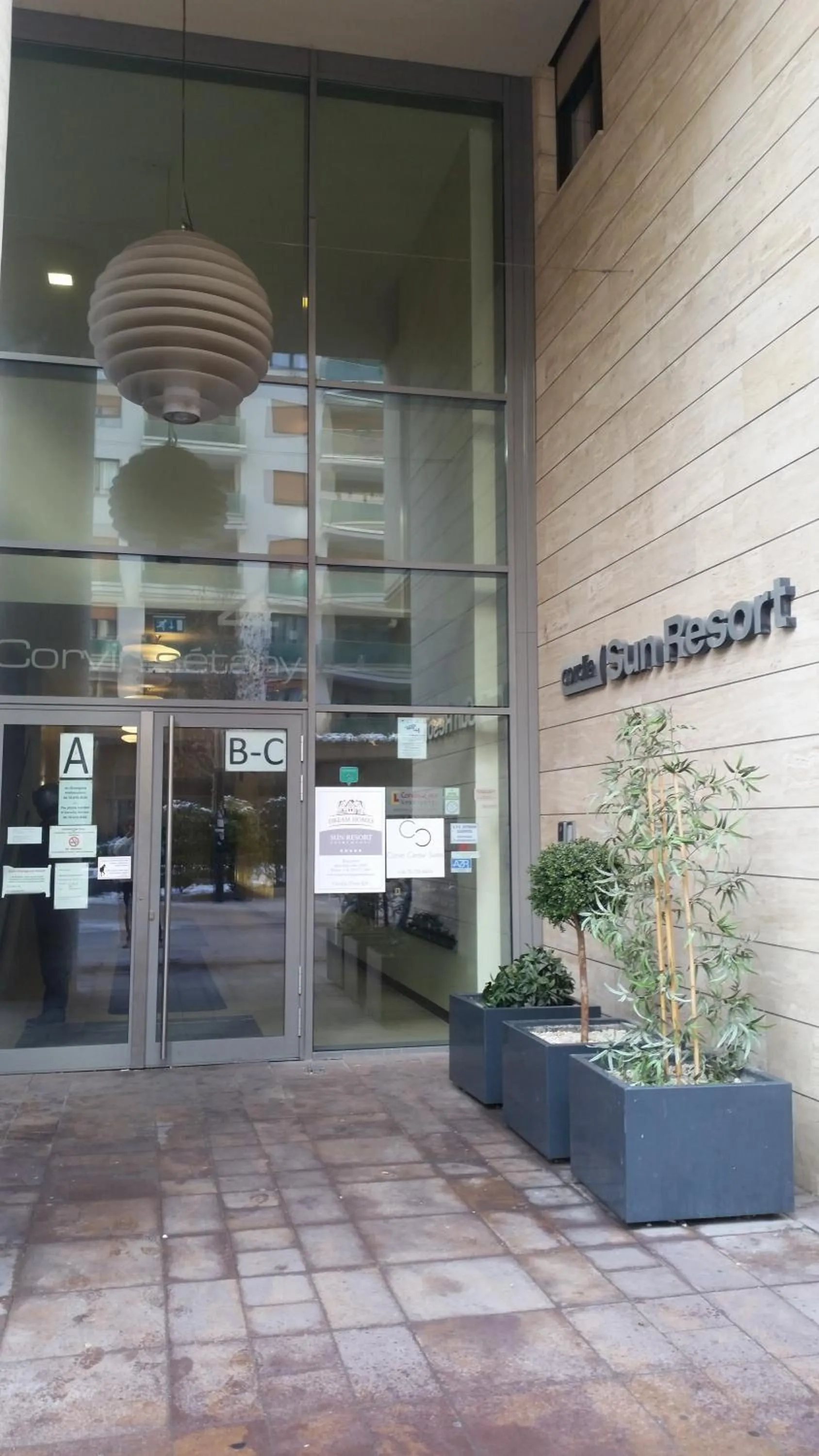 Property building in Corvin Residence Apartments