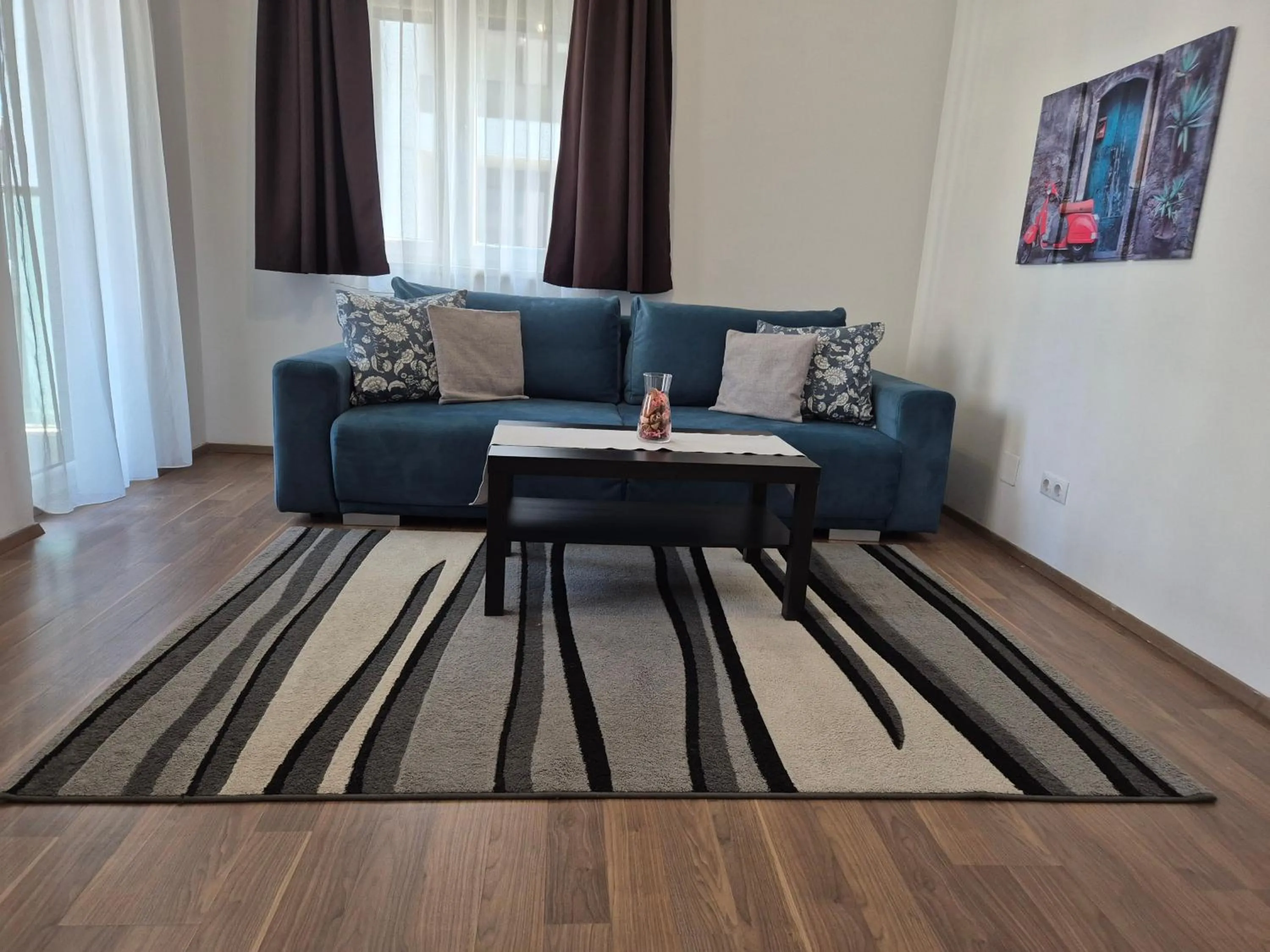 Living room in Corvin Residence Apartments