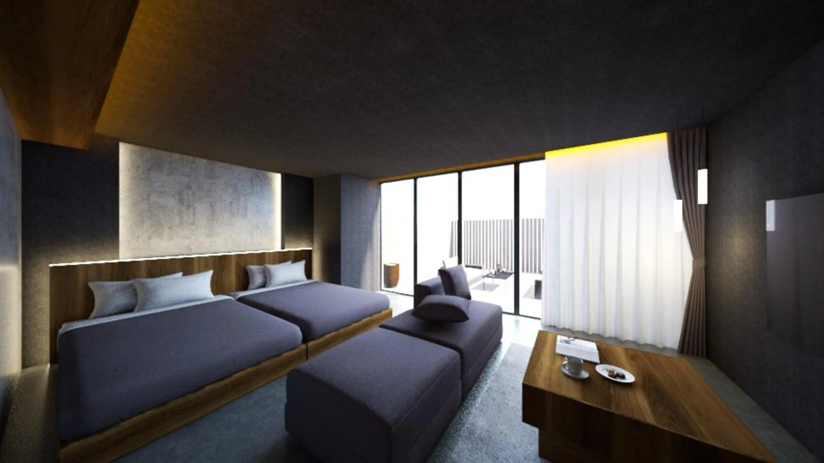 Photo of the whole room, Bed in New Grand Hotel