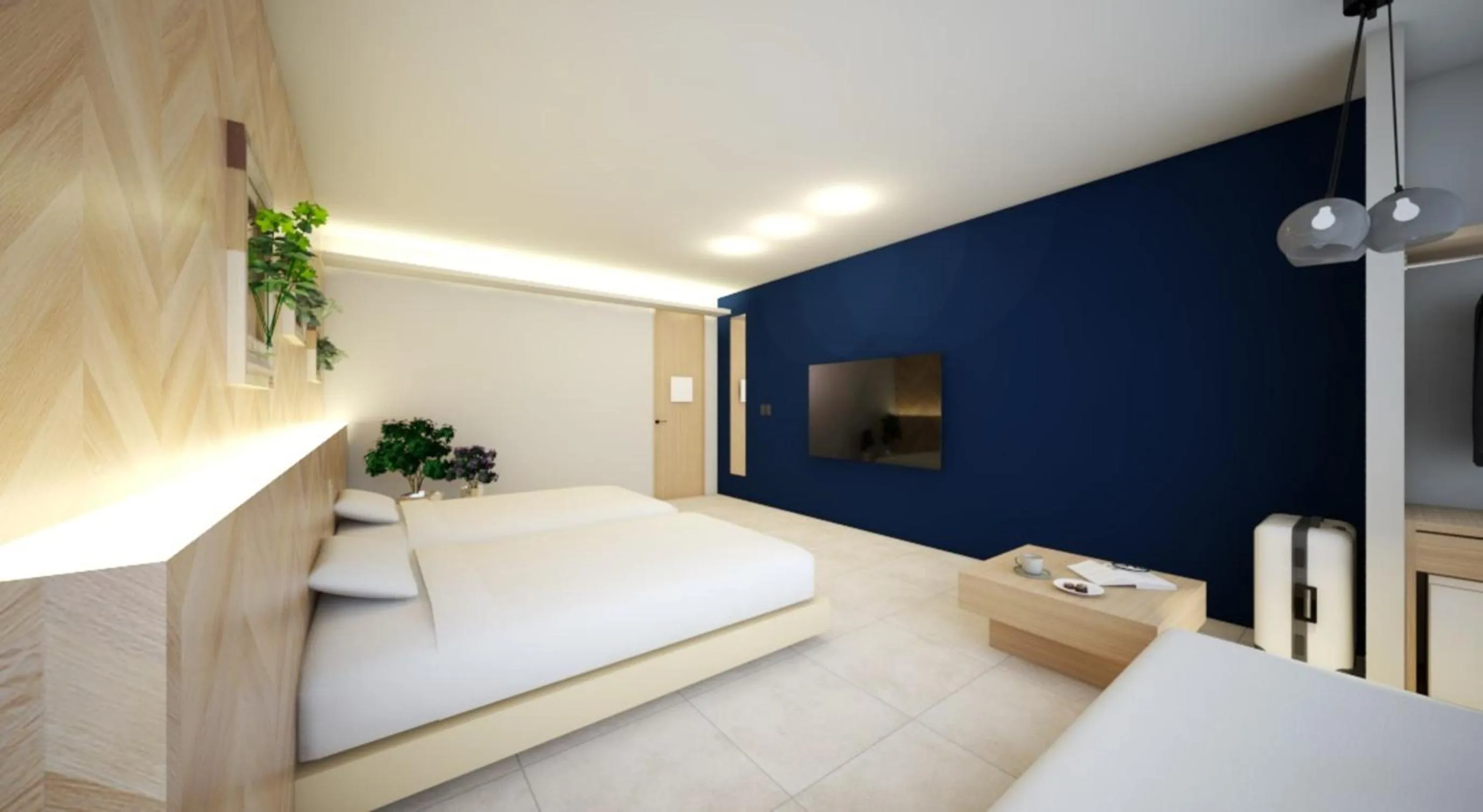 Photo of the whole room, Bed in New Grand Hotel