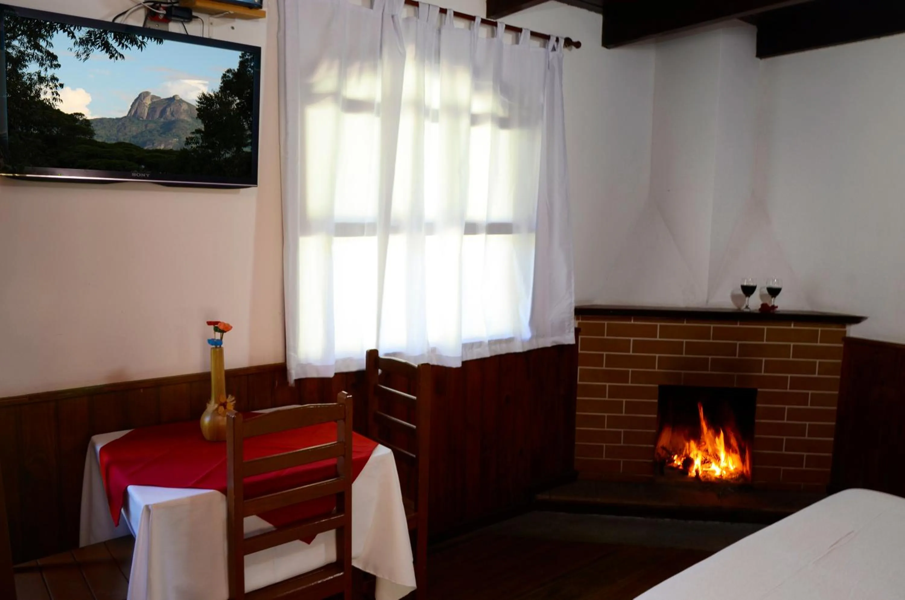 Bed in Pousada Sabor da Serra