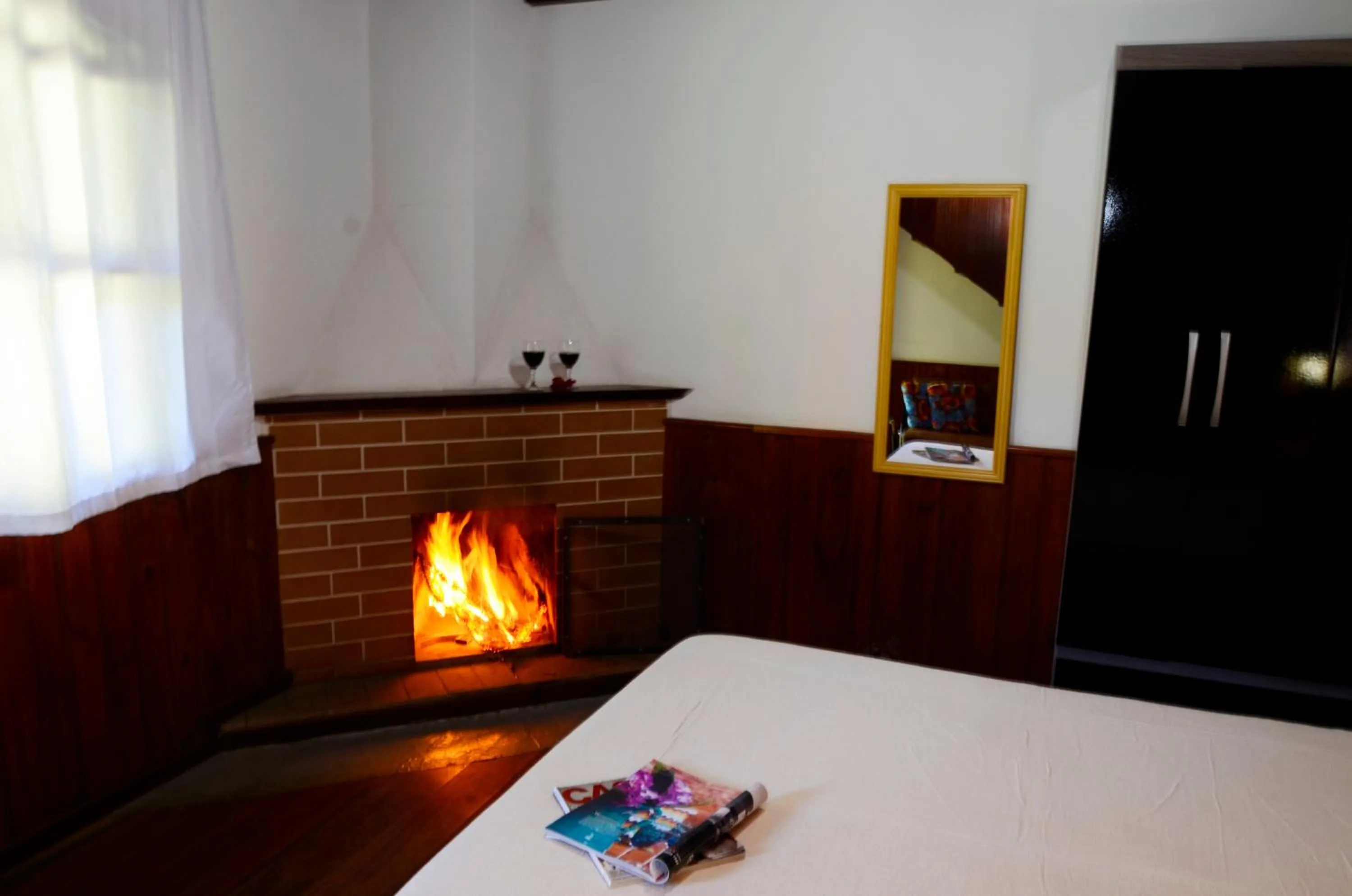 Bed in Pousada Sabor da Serra